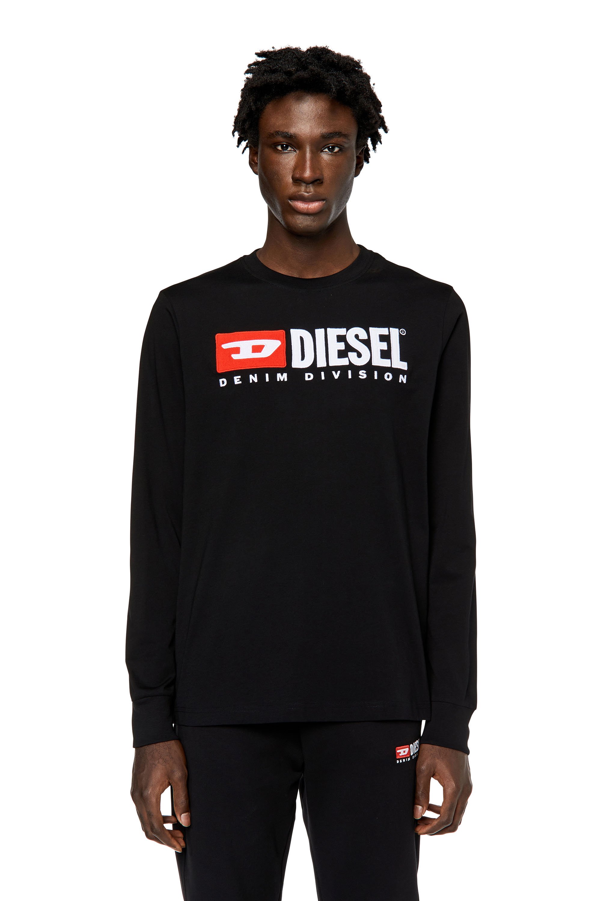 Diesel - T-JUST-LS-DIV, Negro - Image 1