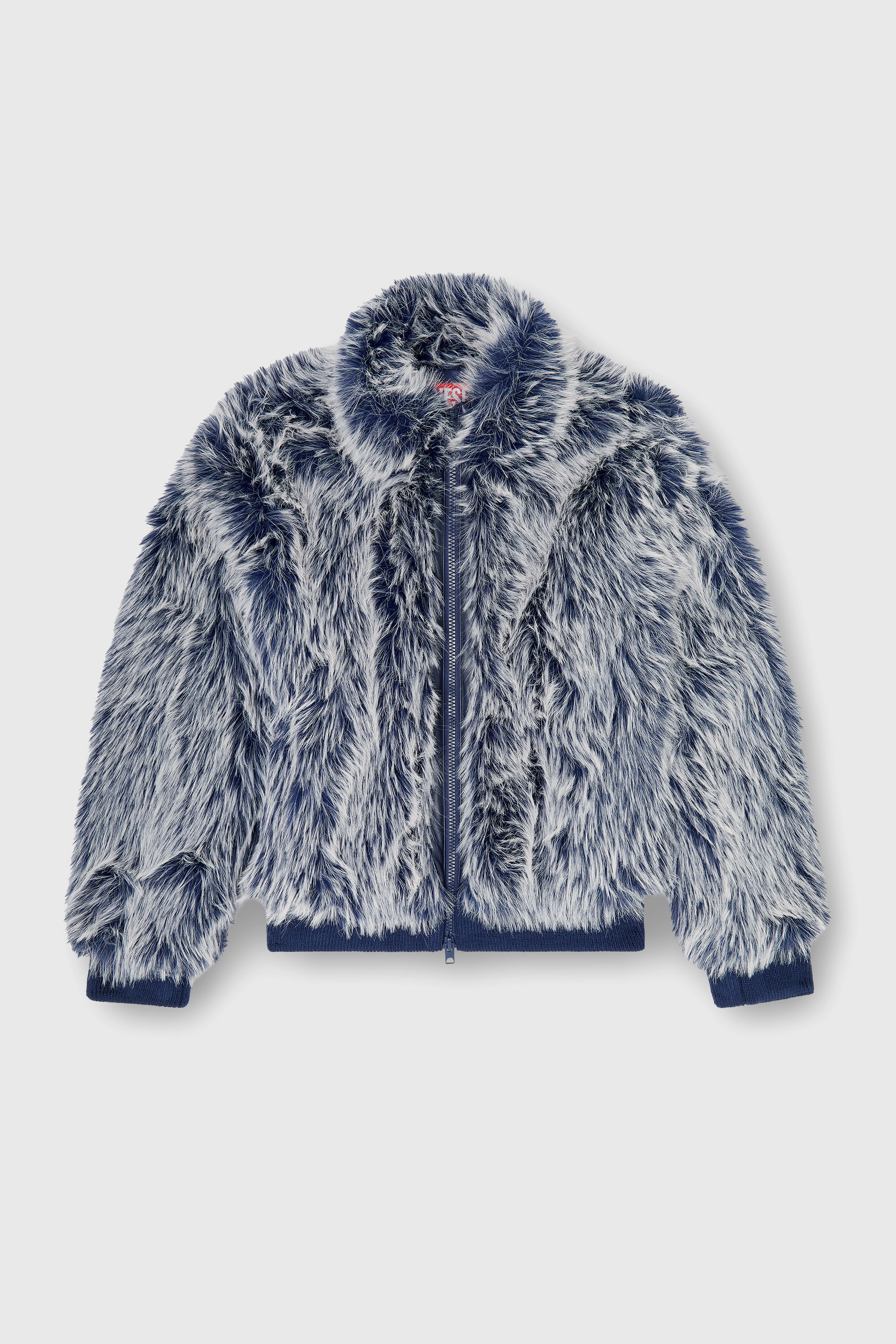 Diesel - W-VICTOR, Chaqueta de invierno shaggy Hombre in Azul marino - 2