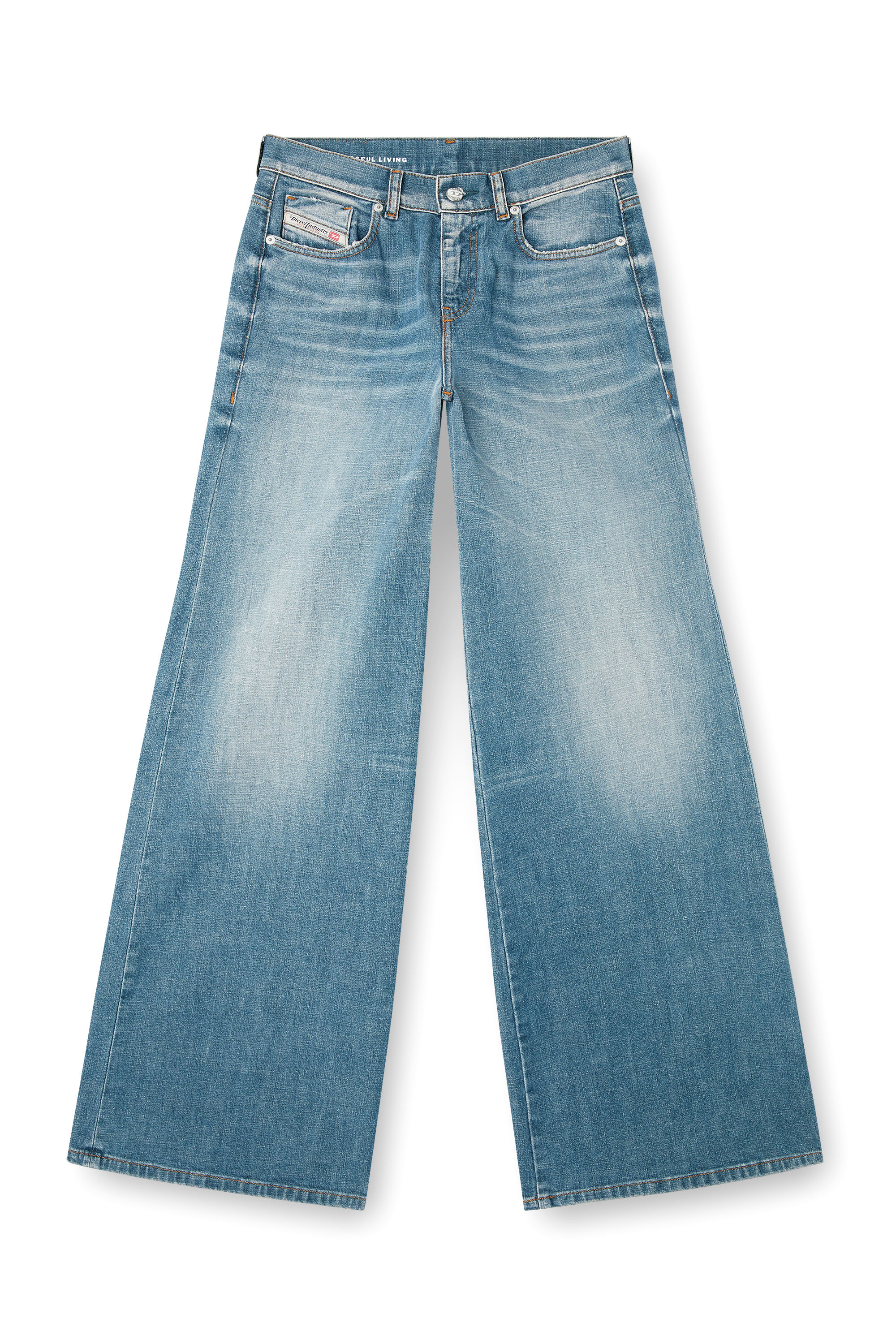 Diesel - Woman's Flare Jeans 1978 D-Akemi 09M58, Medium blue - 2