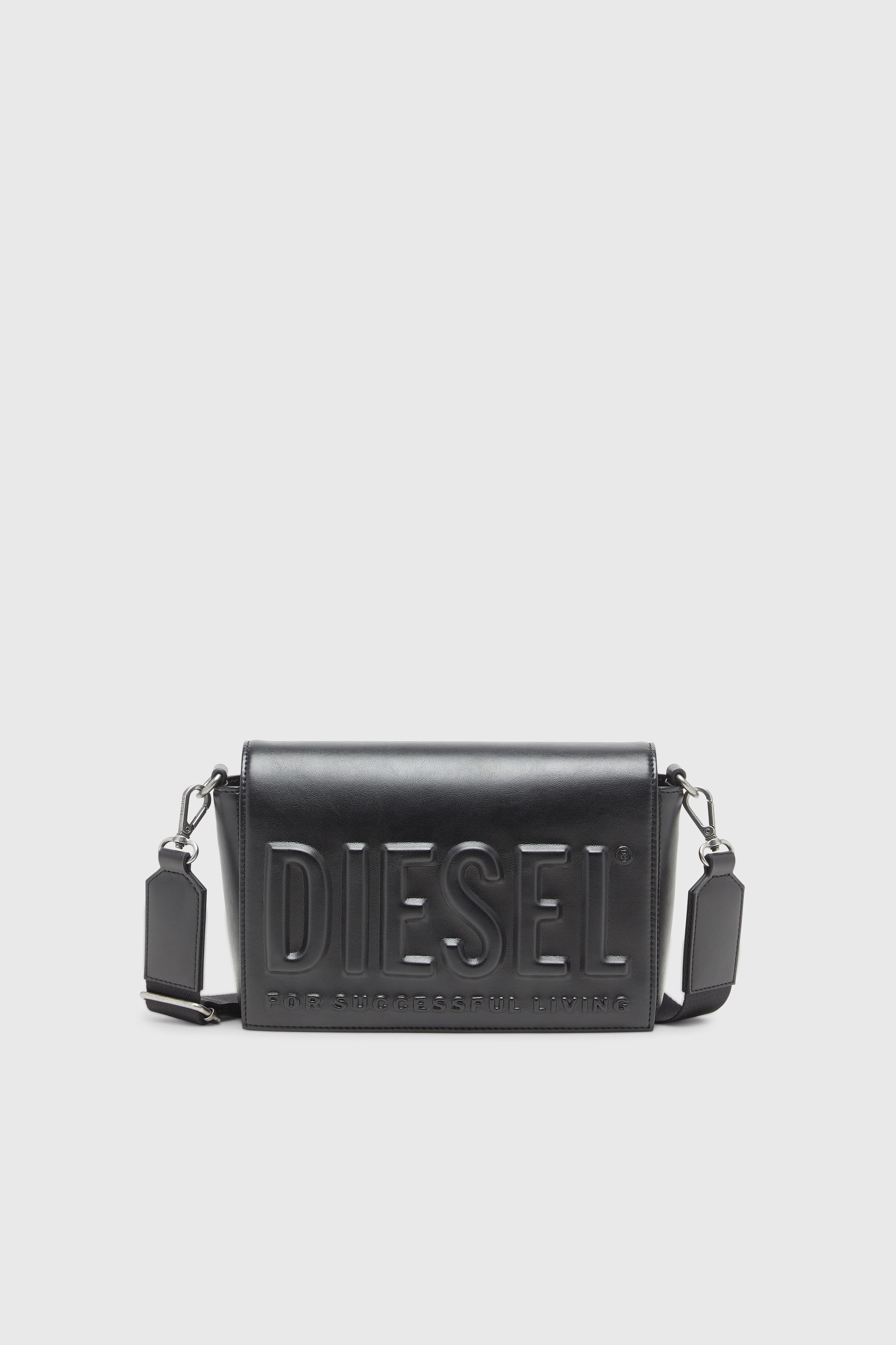 Diesel - DSL 3D CAMERA BAG X, Dsl 3D-Bolso camera con logotipo en relieve Unisex in Negro - 1