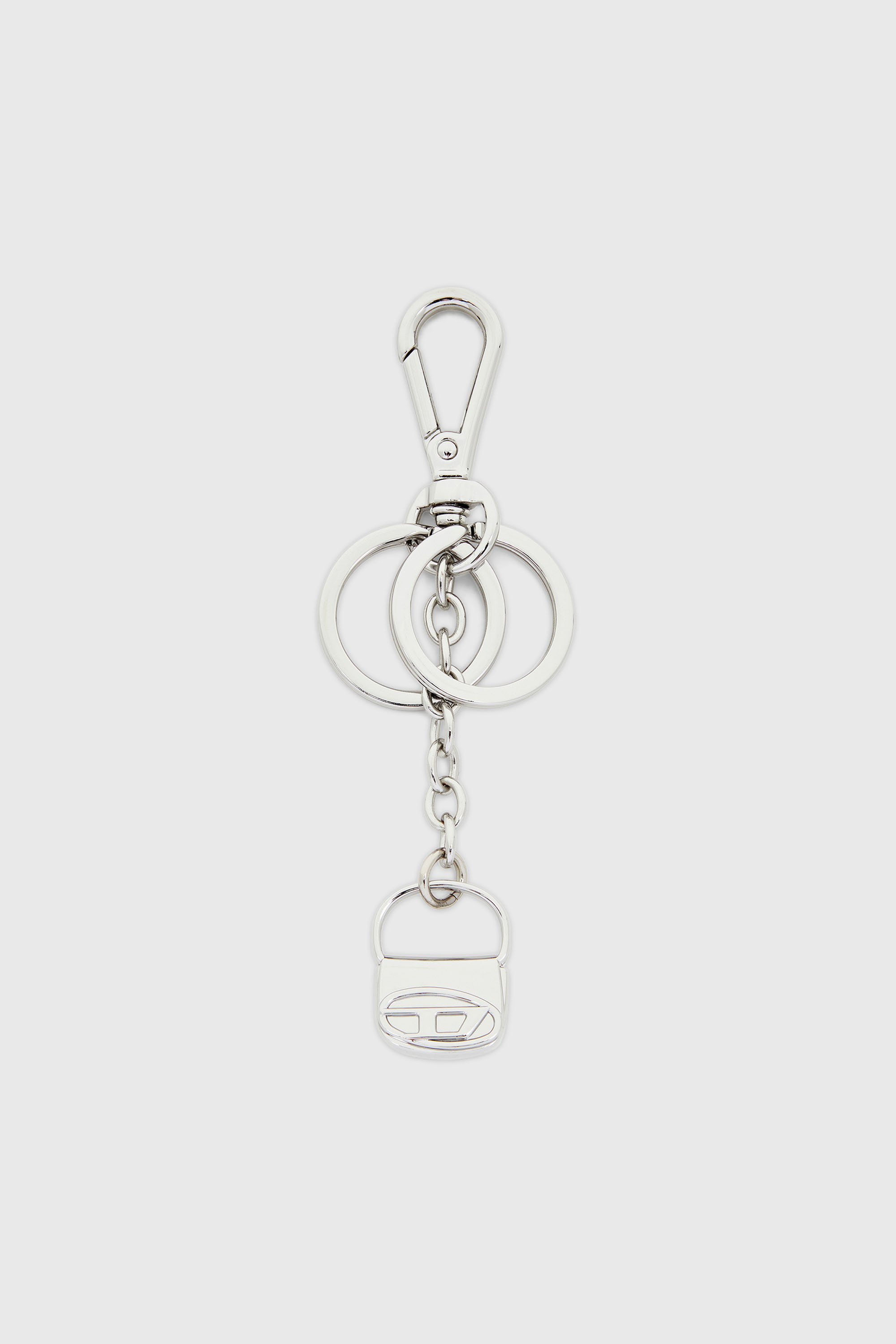 Diesel - 1DR-KEYRING CHARM, Llavero de metal con colgante de bolso 1DR Mujer in Plateado - 1