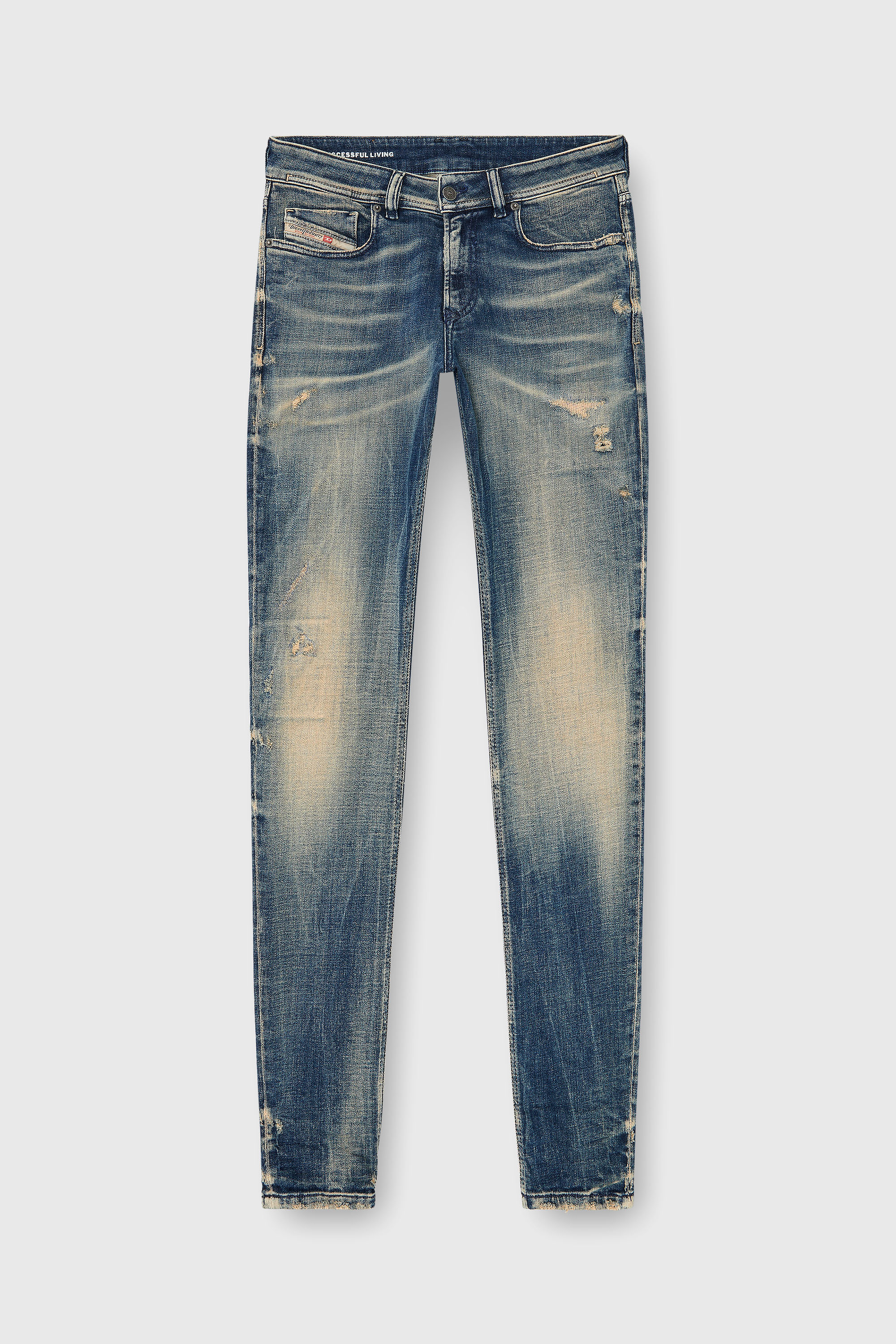 Diesel - Skinny Jeans 1979 Sleenker 09P68 Hombre, Azul Oscuro - 2