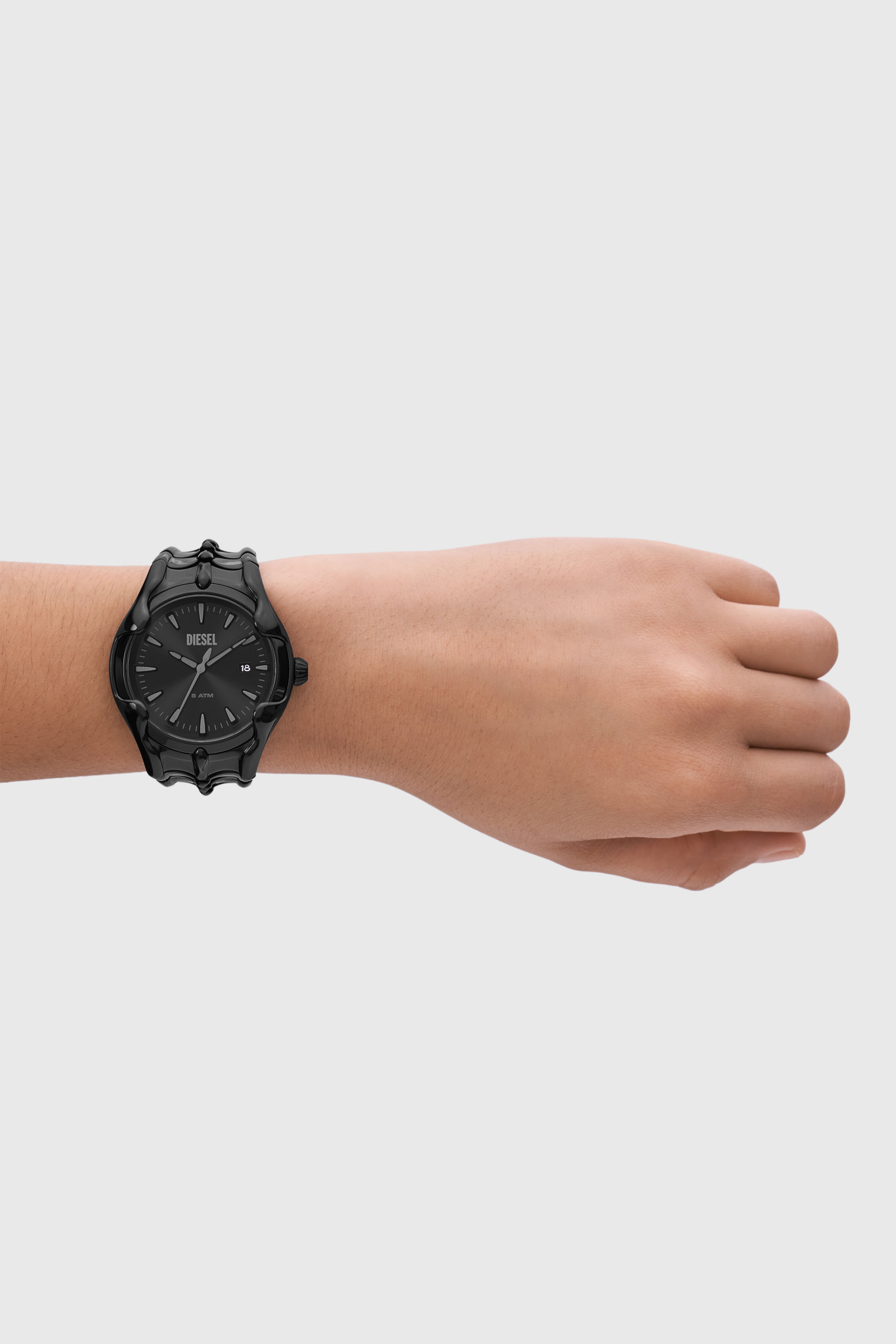 Diesel - DZ2187, Reloj Vert de acero inoxidable negro Hombre in Negro - 4