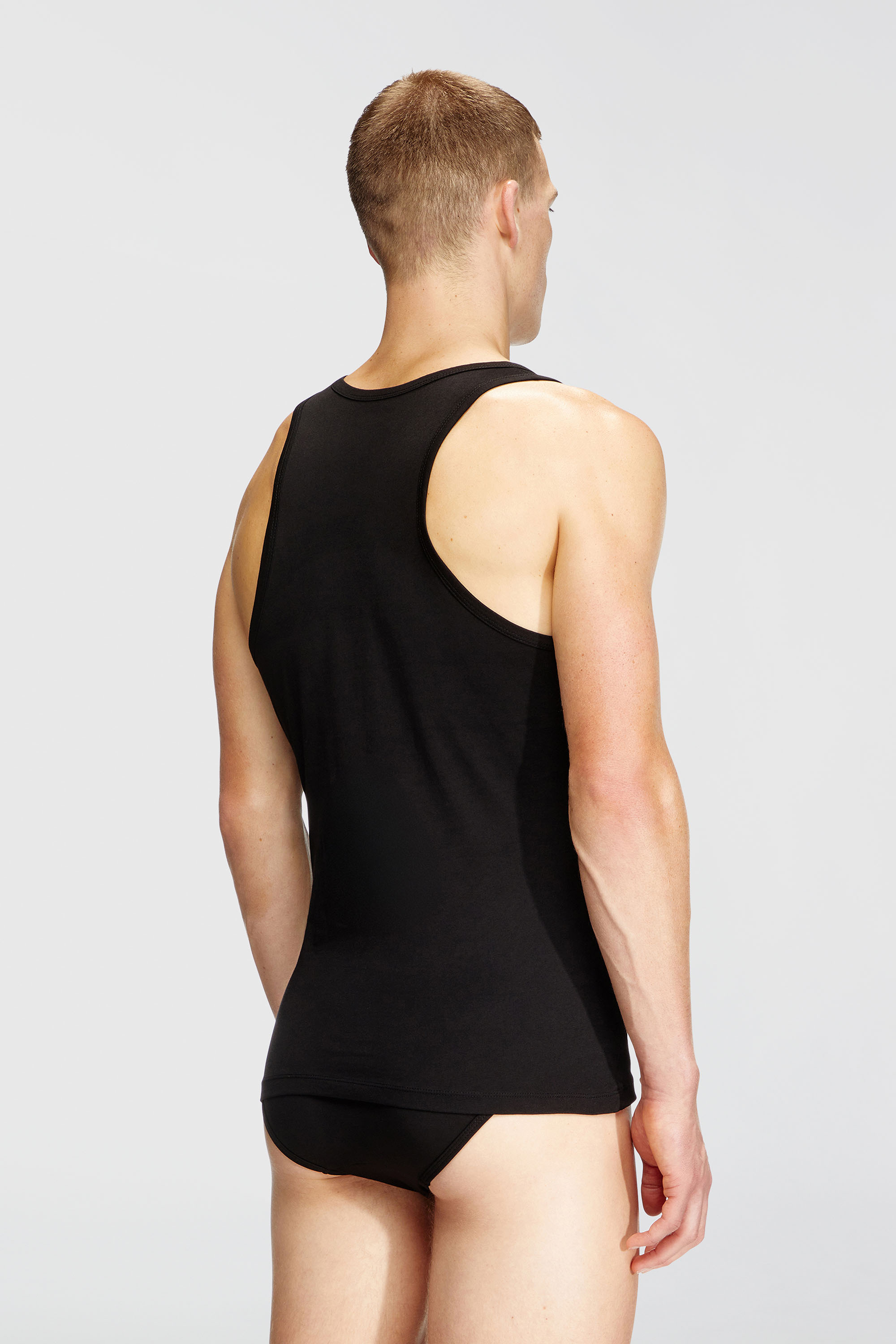 Diesel - WALTY-D-BOX-2PACK, Paquete de dos chalecos con tirantes de algod&oacute;n Hombre in Negro - 4