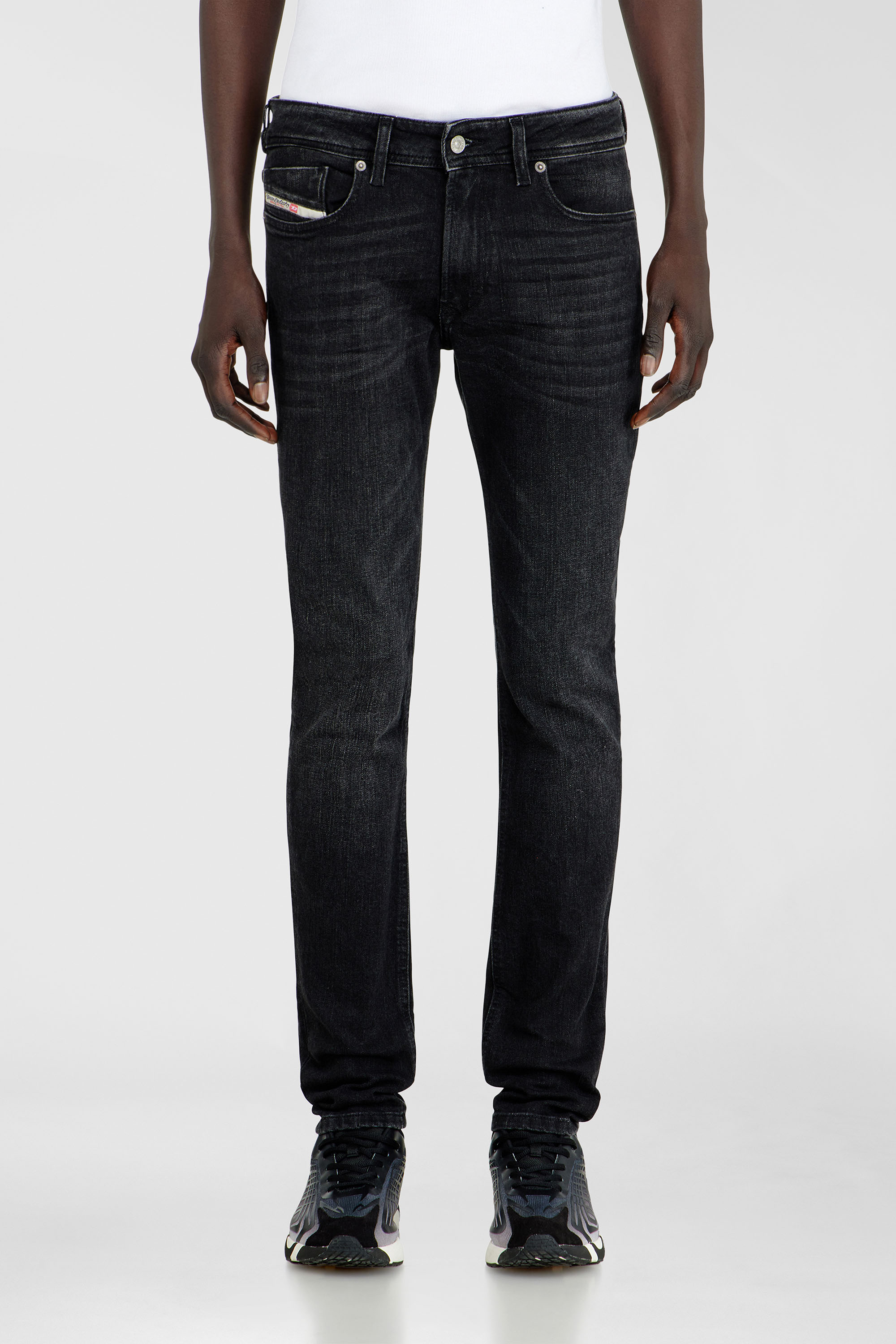 Diesel - Skinny Jeans 1979 Sleenker 0GRDA Hombre, Negro/Gris oscuro - 4