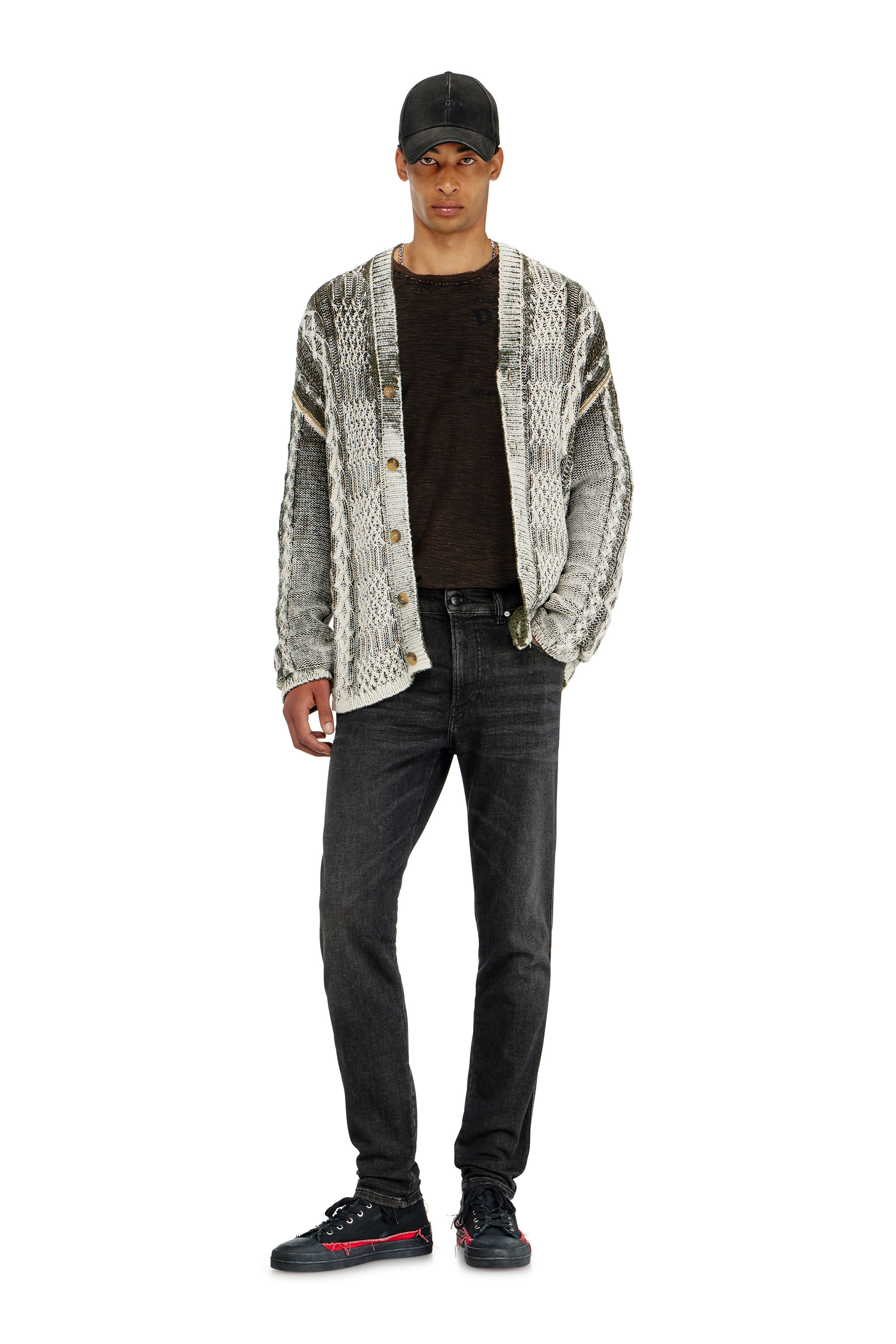 Diesel - Slim 2062 D-Strukt Joggjeans&reg; 09P92 Hombre, Negro/Gris oscuro - 2