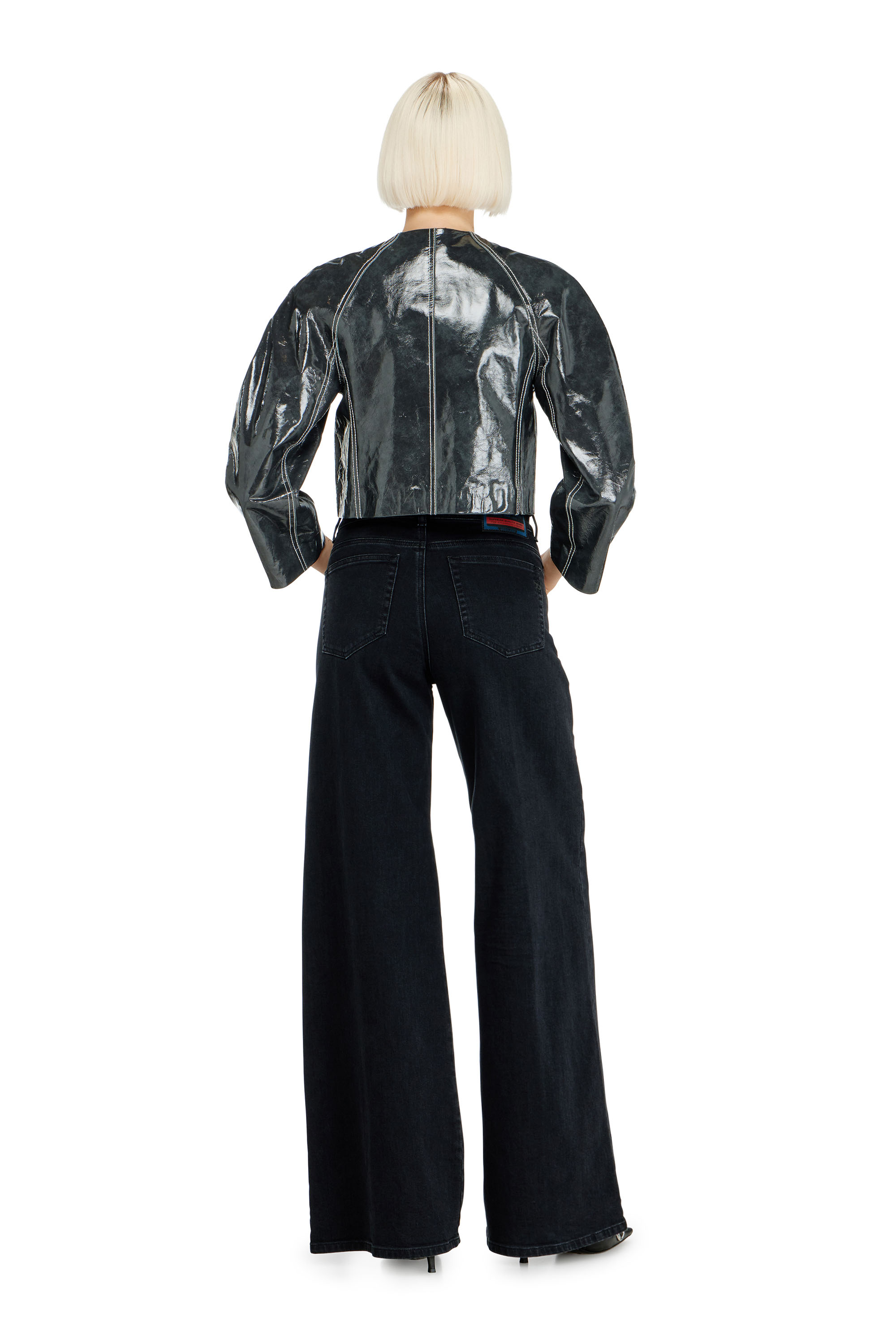 Diesel - Flare Jeans 1978 D-Akemi 09N89 Mujer, Negro/Gris oscuro - 3