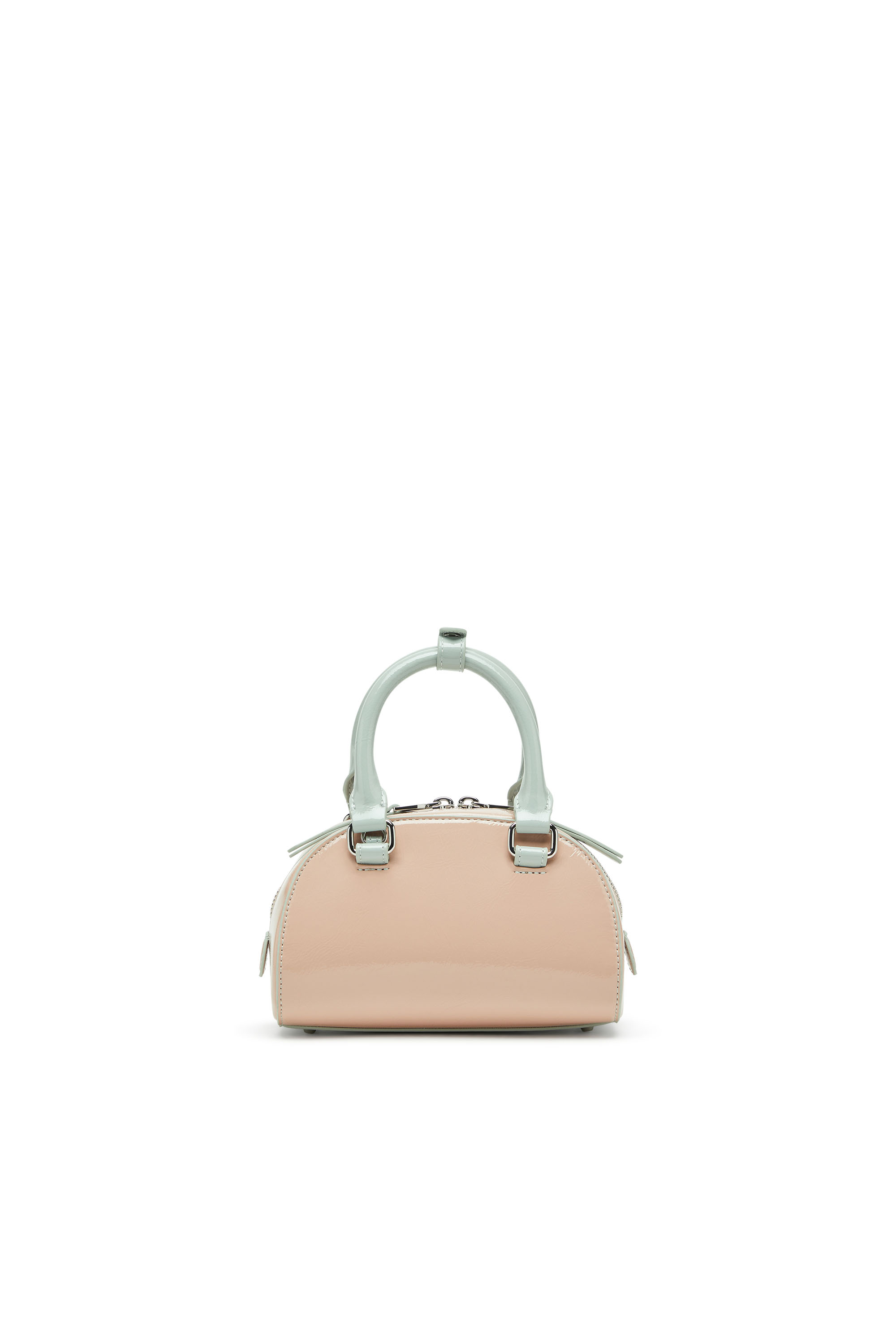Diesel - 1DR DOME CROSSBODY, 1DR Dome-Bolso bowling mini con efecto naplak Mujer in Rosa - 2