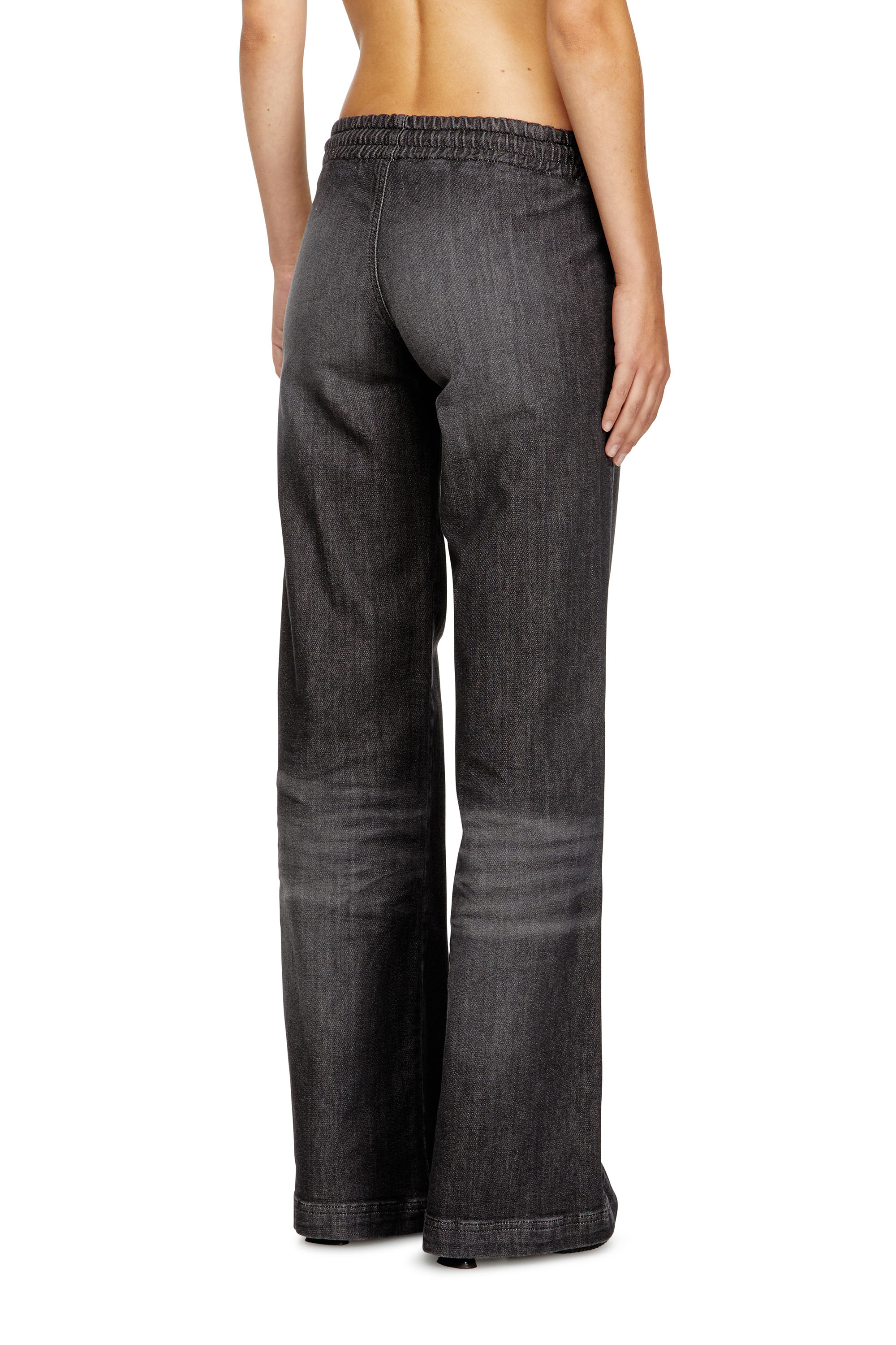 Diesel - Relaxed 2078 D-Ainty Joggjeans® 09M66 Mujer, Negro/Gris oscuro - 4