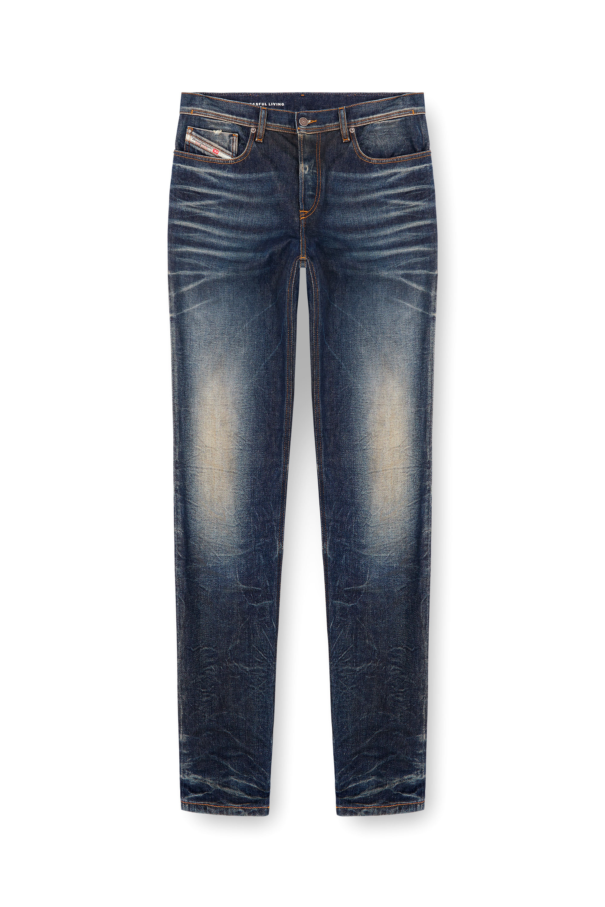 Diesel - Regular Jeans 2023 D-Finitive 09L22 Hombre, Azul Oscuro - 1