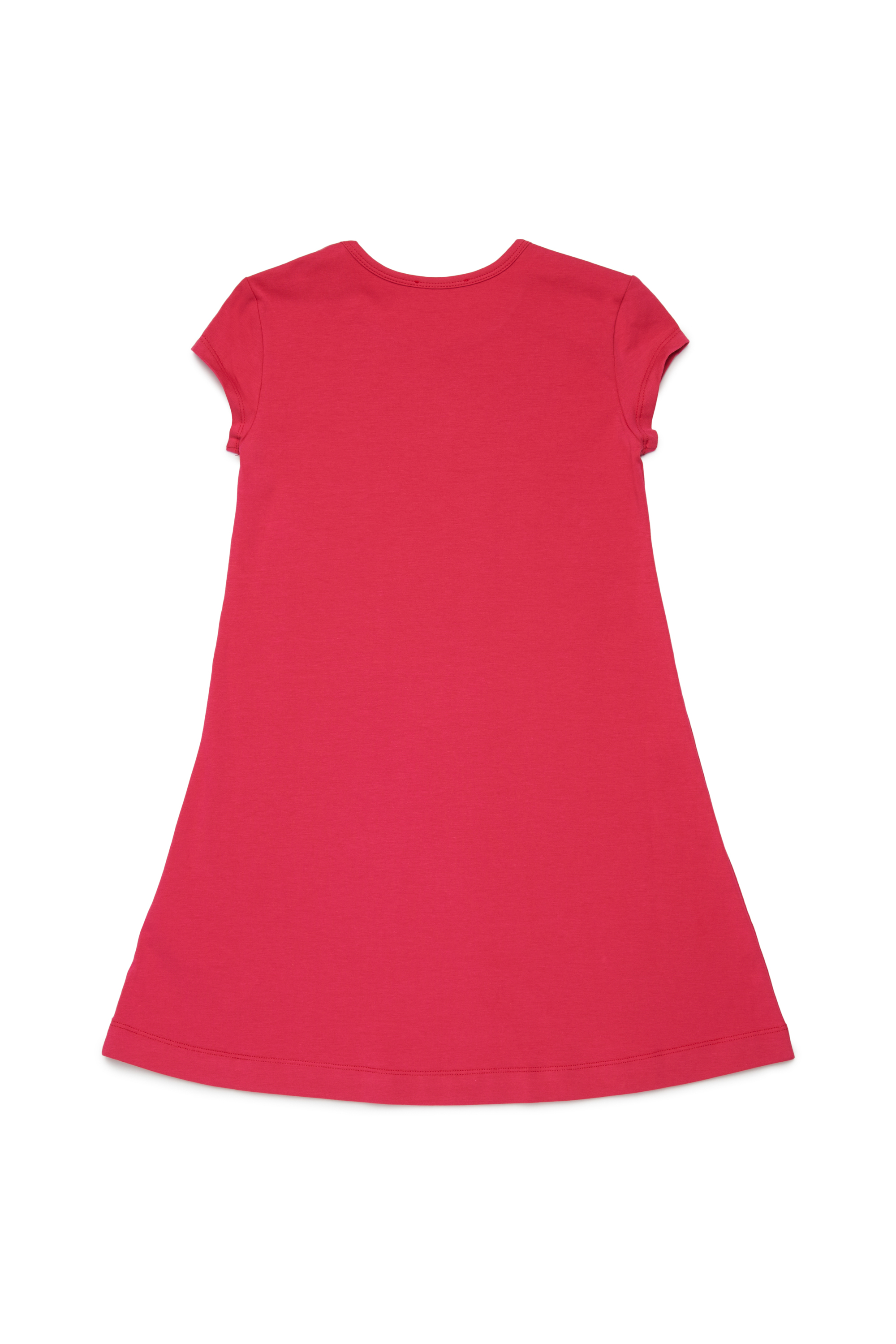 Diesel - DANGIELAM, Vestido camiseta con logotipo Oval D recortado Mujer in Rosa - 2