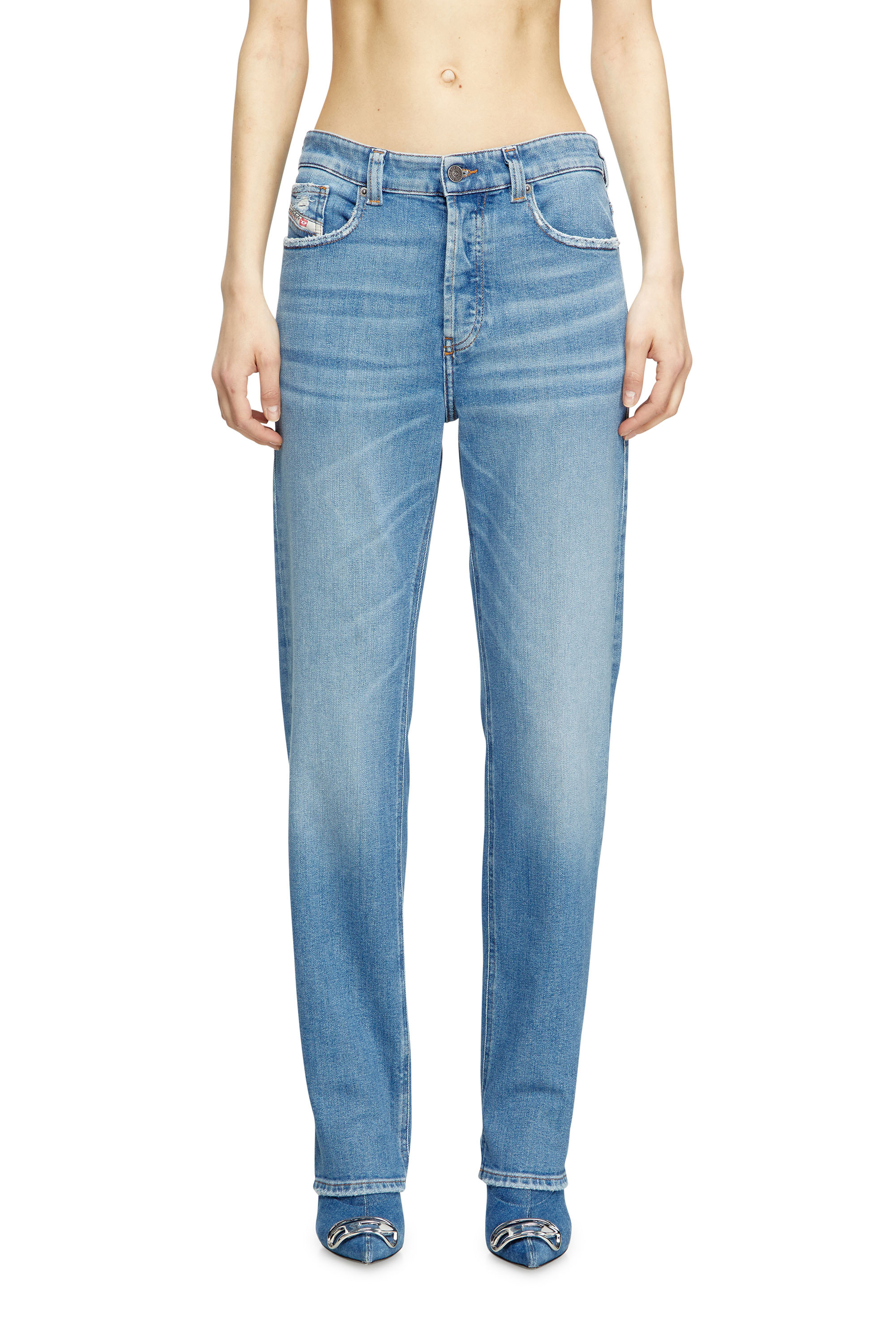 Diesel - Regular Jeans 1988 D-Ark 09M22 Mujer, Azul Claro - 3