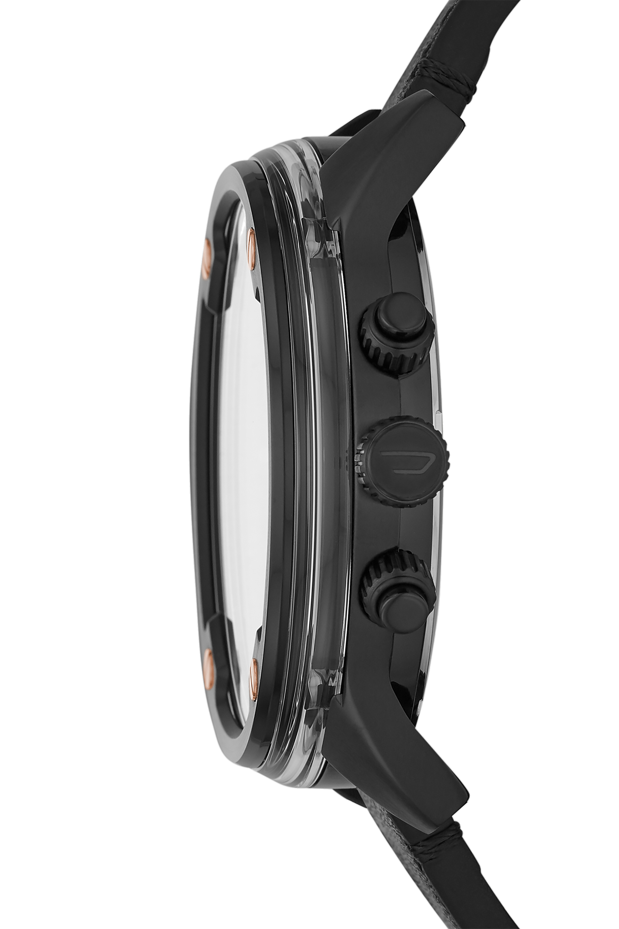 Diesel - DZ7428, Reloj Boltdown cronógrafo con pulsera en piel negra Hombre in Negro - 3