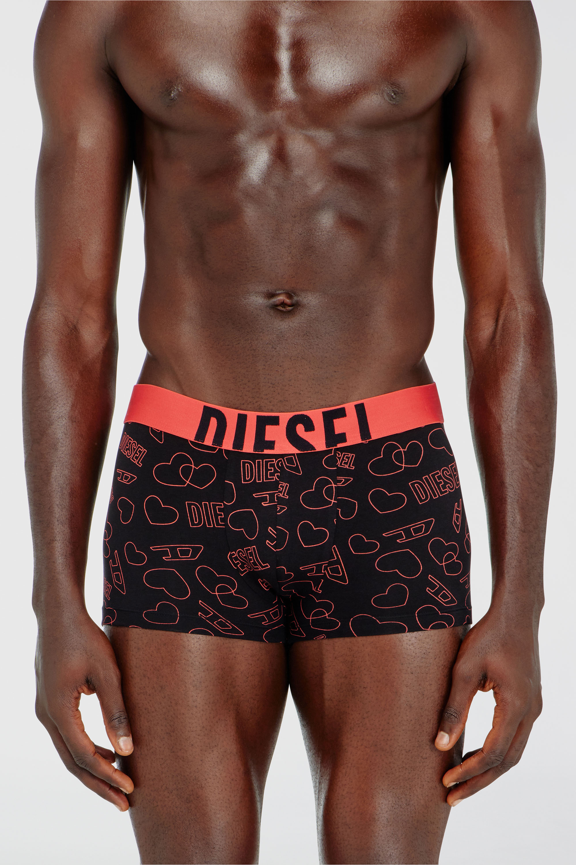 Diesel - DAMIEN-GFT-3PACK, Pack de tres b&oacute;xers con estampado de corazones Hombre in Multicolor - 2