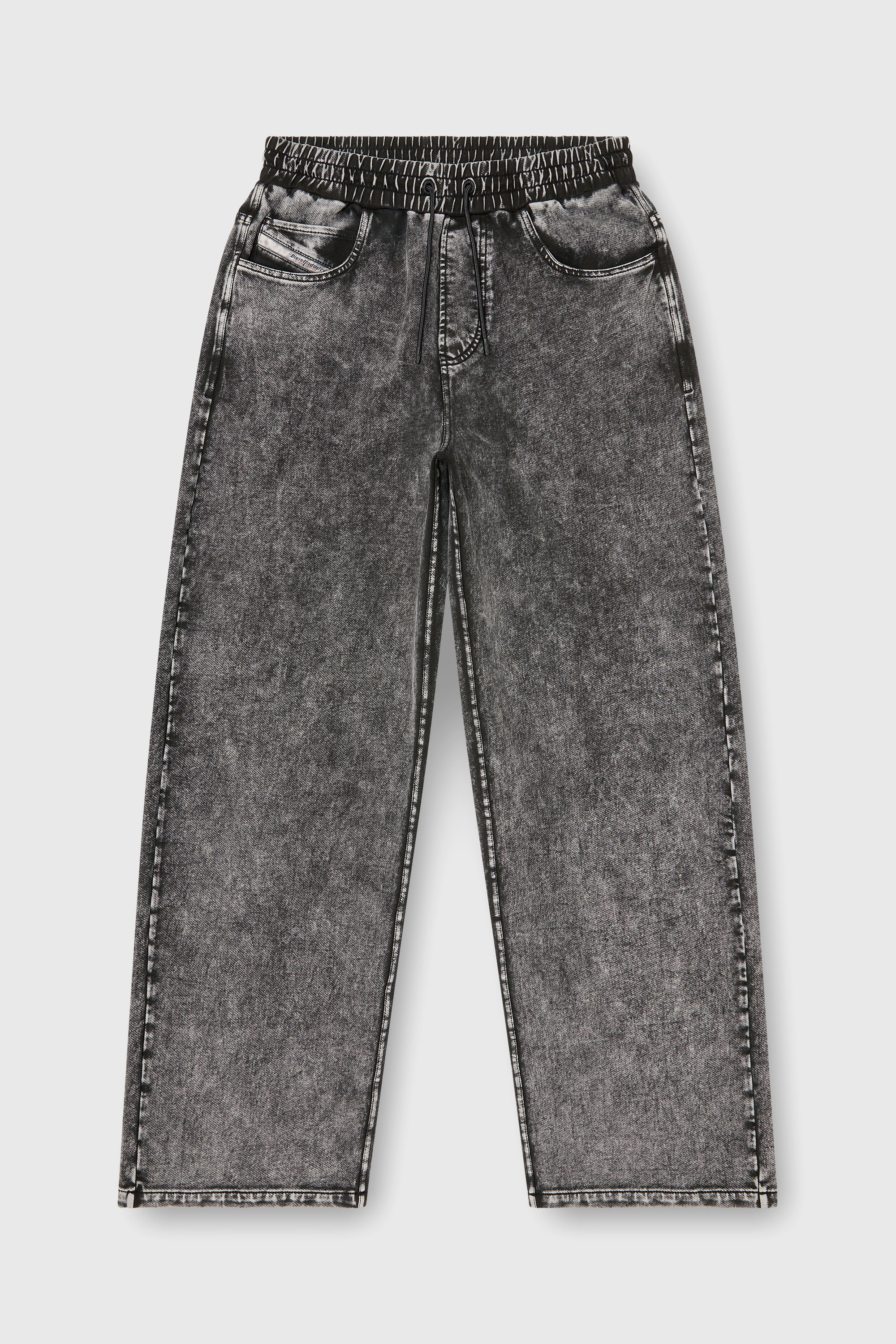 Diesel - P-STUK, Pantal&oacute;n de ch&aacute;ndal efecto denim Hombre in Gris - 2