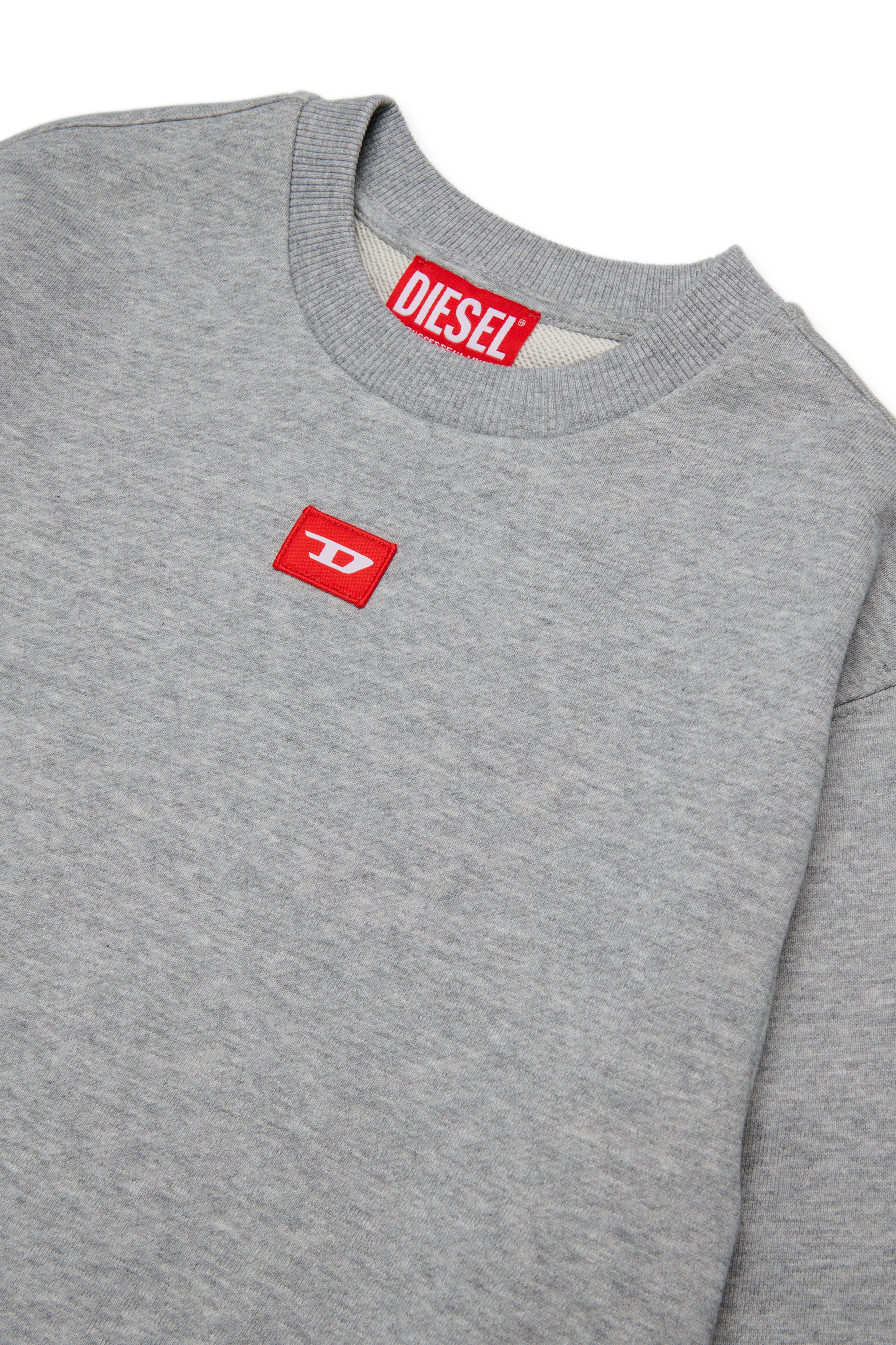Diesel - SXGIN OVER, Sudadera con peque&ntilde;o parche de logo Unisex in Gris - 3