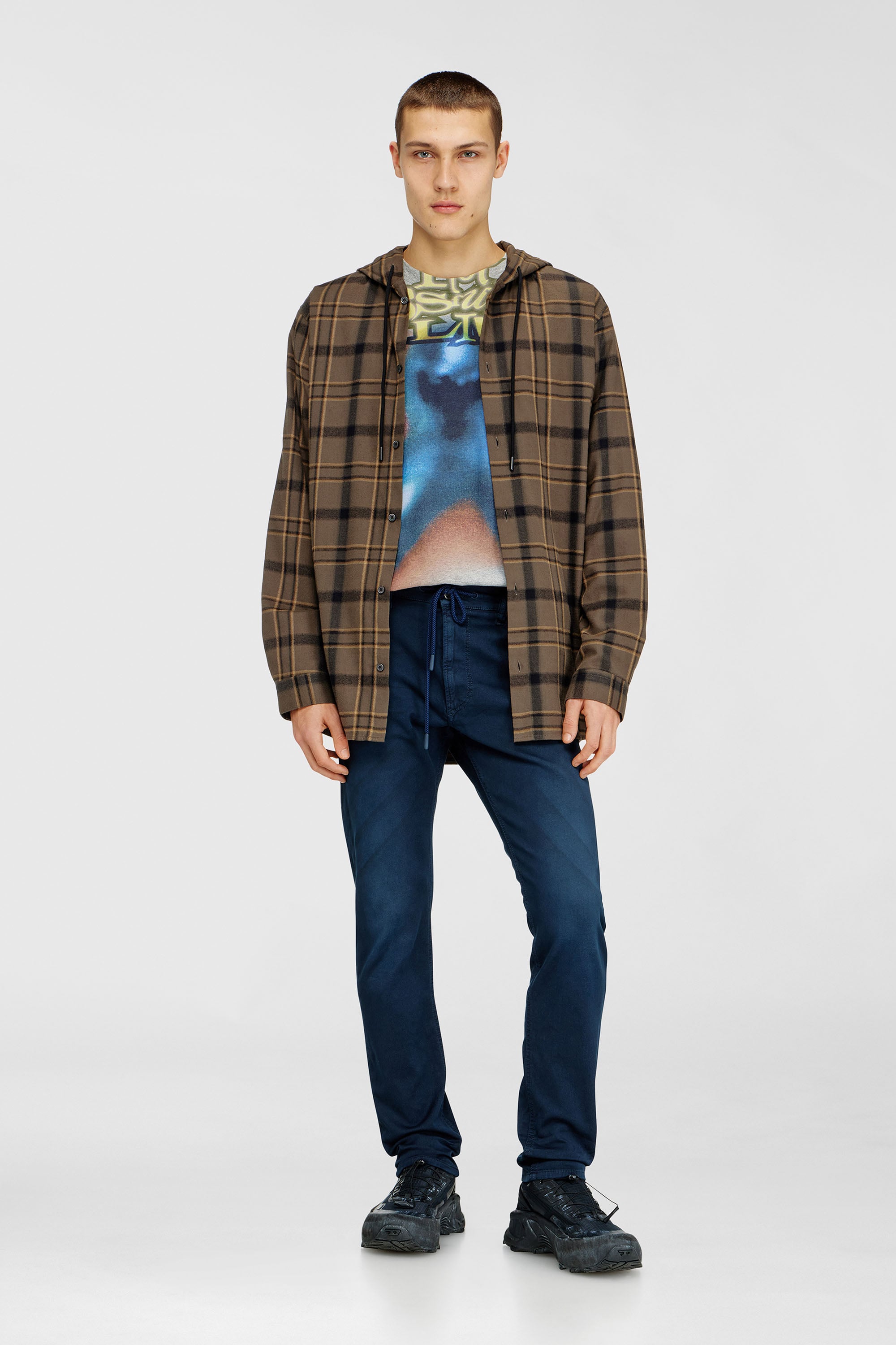 Diesel - Regular 2032 D-Krooley Joggjeans&reg; 0670M Hombre, Azul - 1