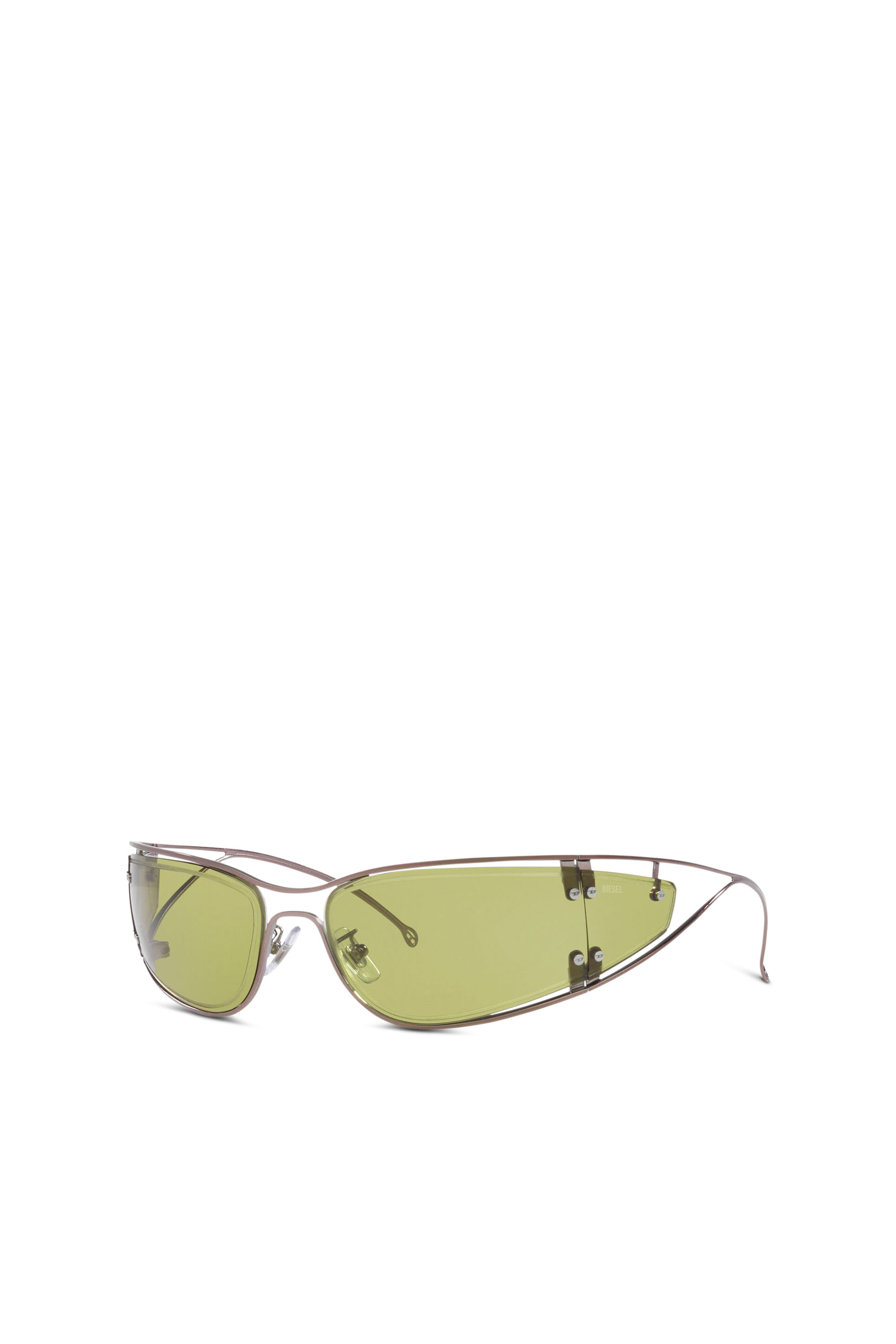 Diesel - 0DL1001, Gafas de sol de construcci&oacute;n envolvente Unisex in Verde - 2
