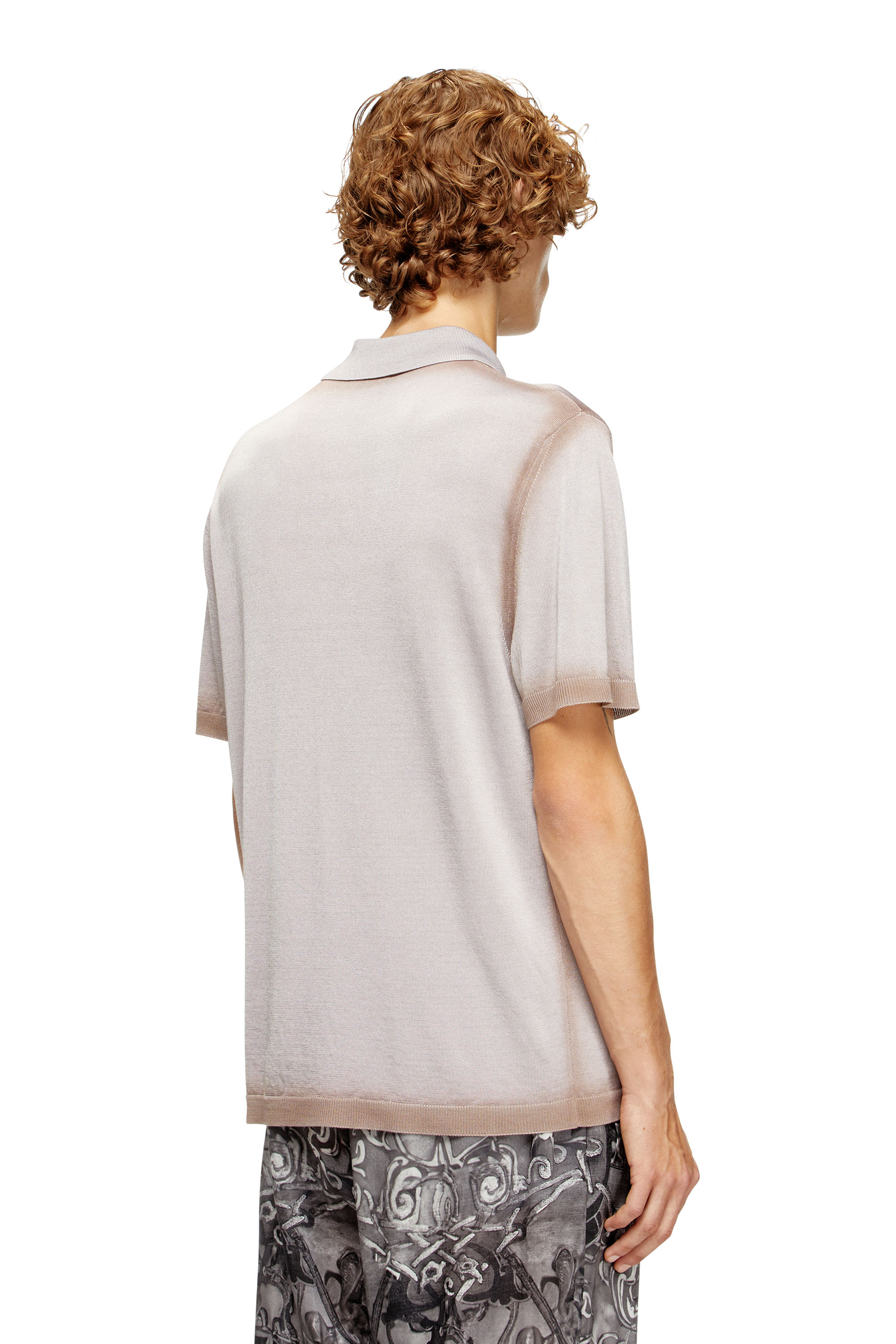 Diesel - K-VIRTO, Polo tejido en degradé Hombre in Beige - 2