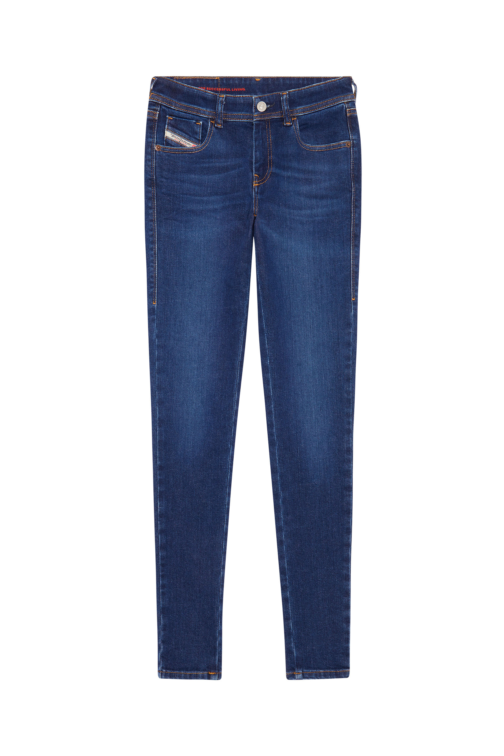2018 SLANDY-LOW 09C19 Super skinny Jeans, Azul Oscuro - Vaqueros