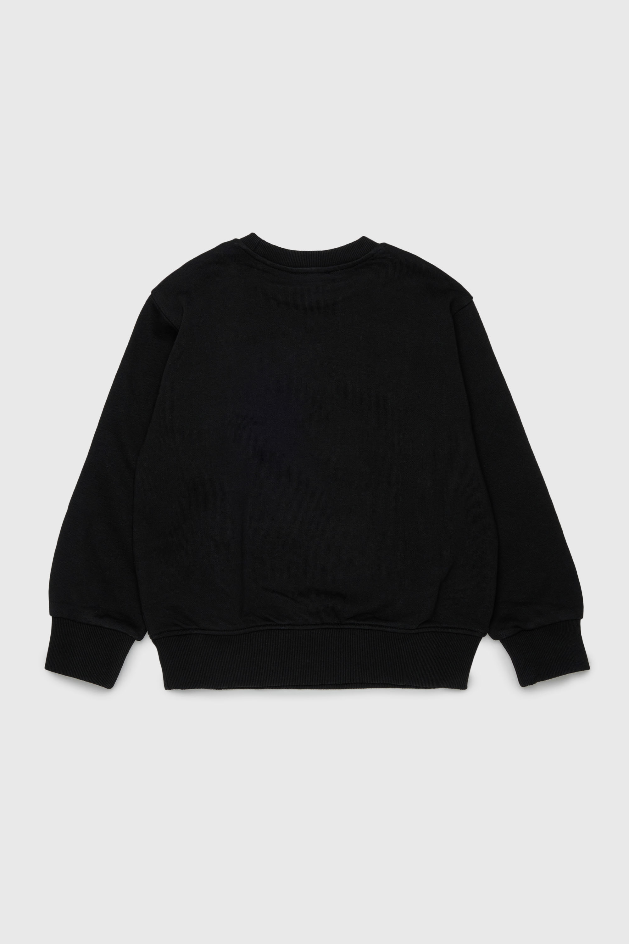 Diesel - SJEANS OVER, Man's Sweatshirt with frayed logo letters in Black - 2