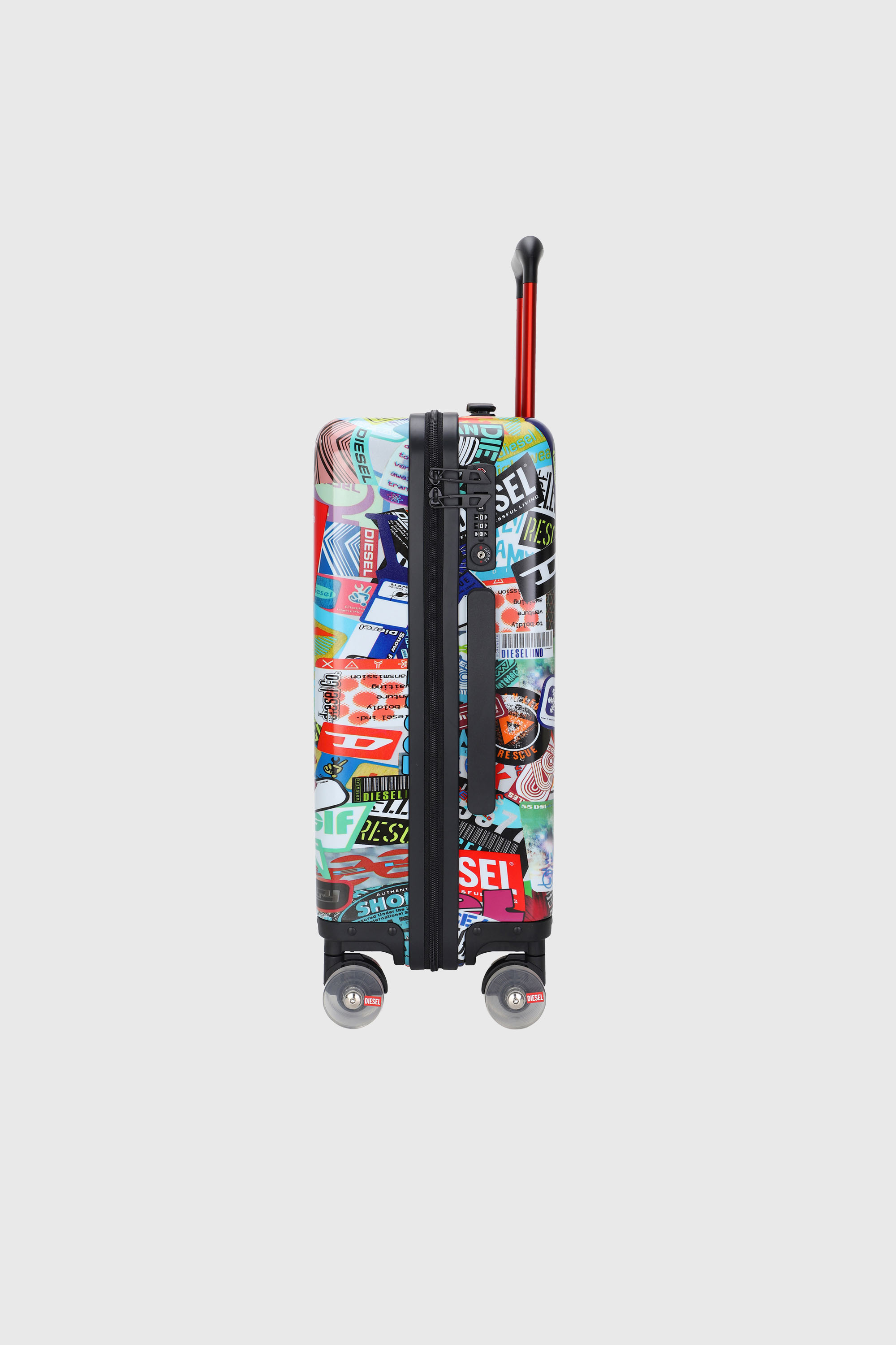 Diesel - DIESEL PC PRINTED TROLLEY-STICKERS- DSL0, Maleta estilo adhesivo tama&ntilde;o S Unisex in Multicolor - 5