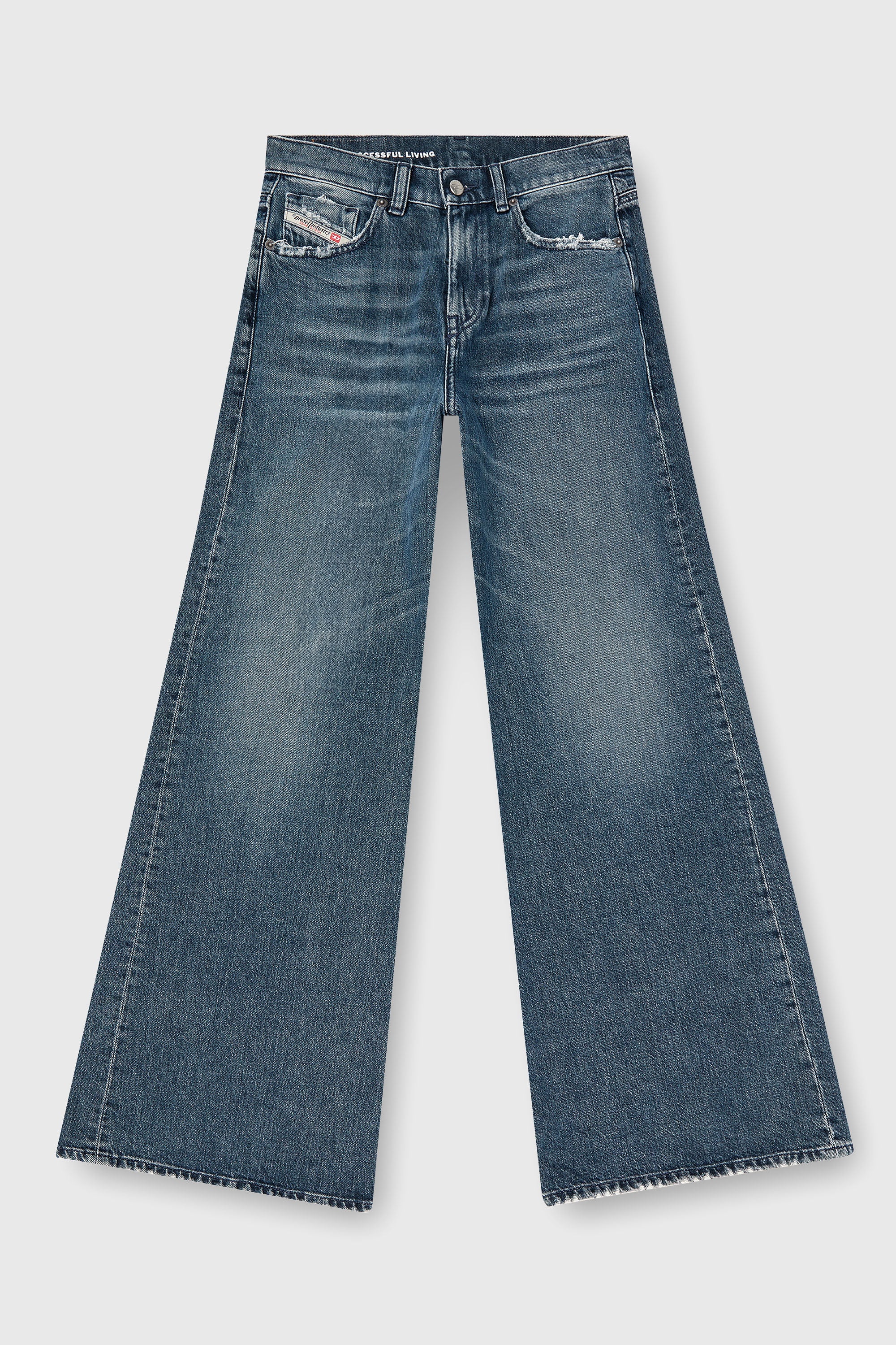 Diesel - Flare Jeans 1978 D-Akemi 007Y7 Mujer, Azul medio - 2