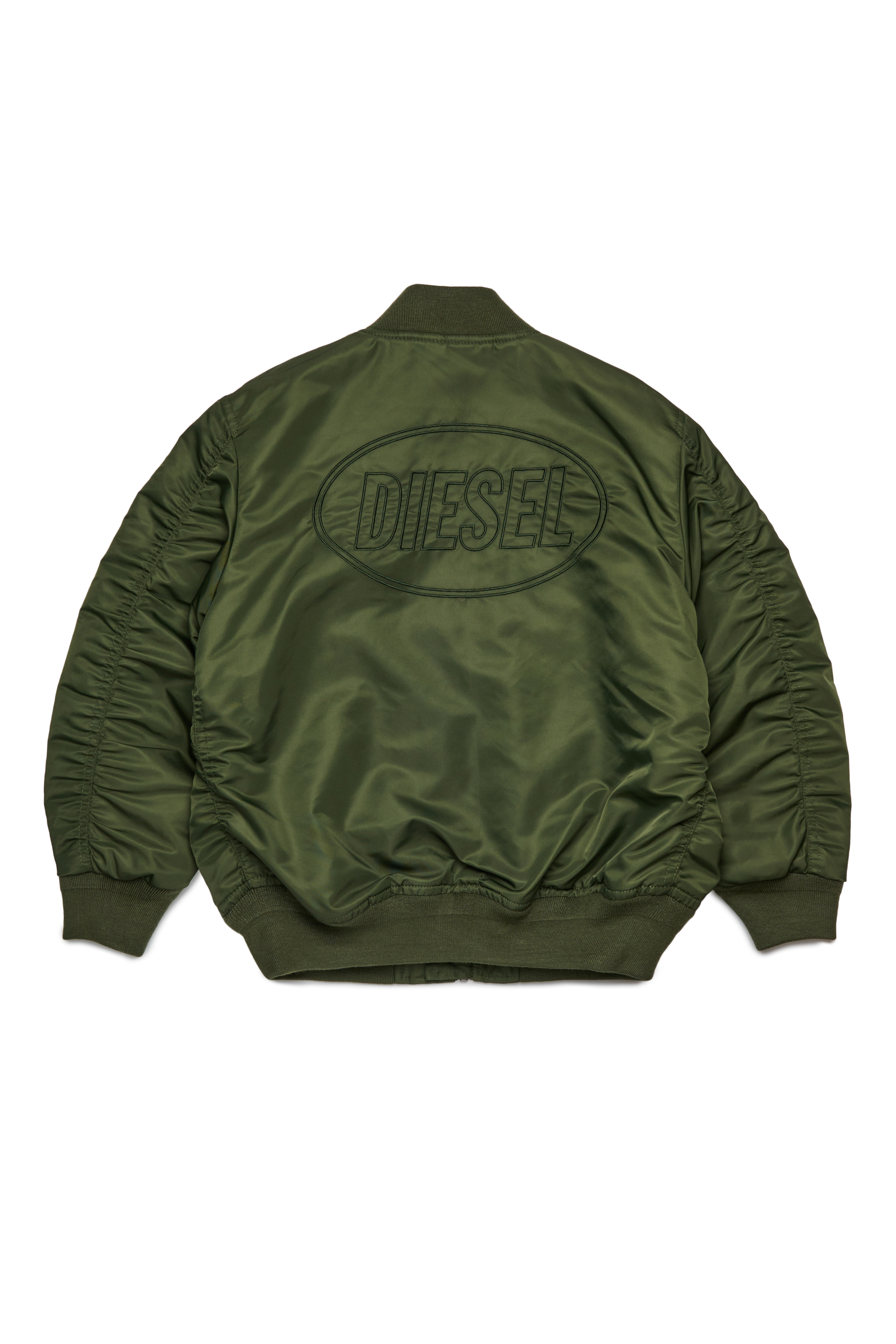 Diesel - JHELD, Chaqueta bomber de nylon con logo bordado Hombre in Verde - 2