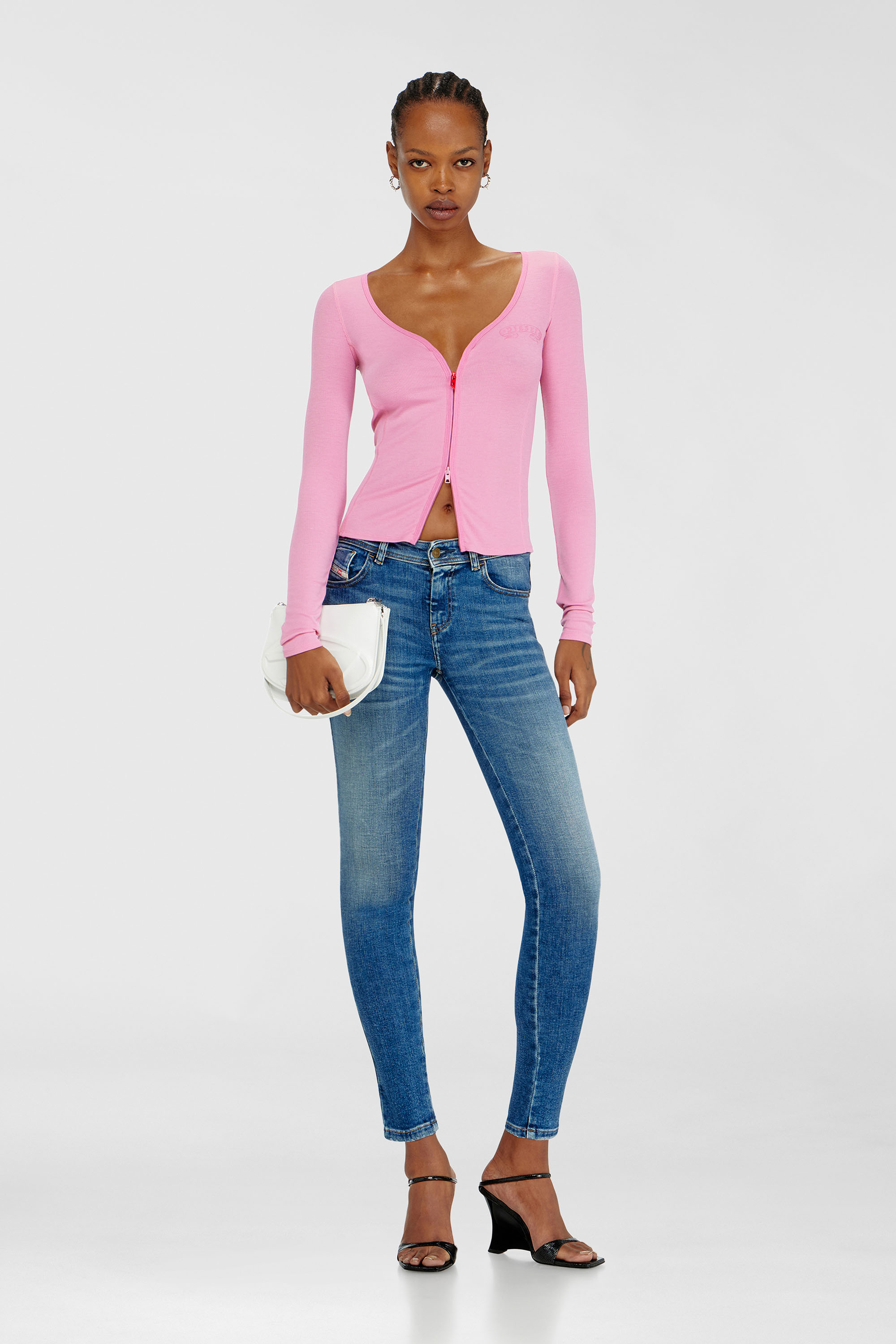 Diesel - Skinny Jeans 2017 Slandy 09P71 Mujer, Azul medio - 1