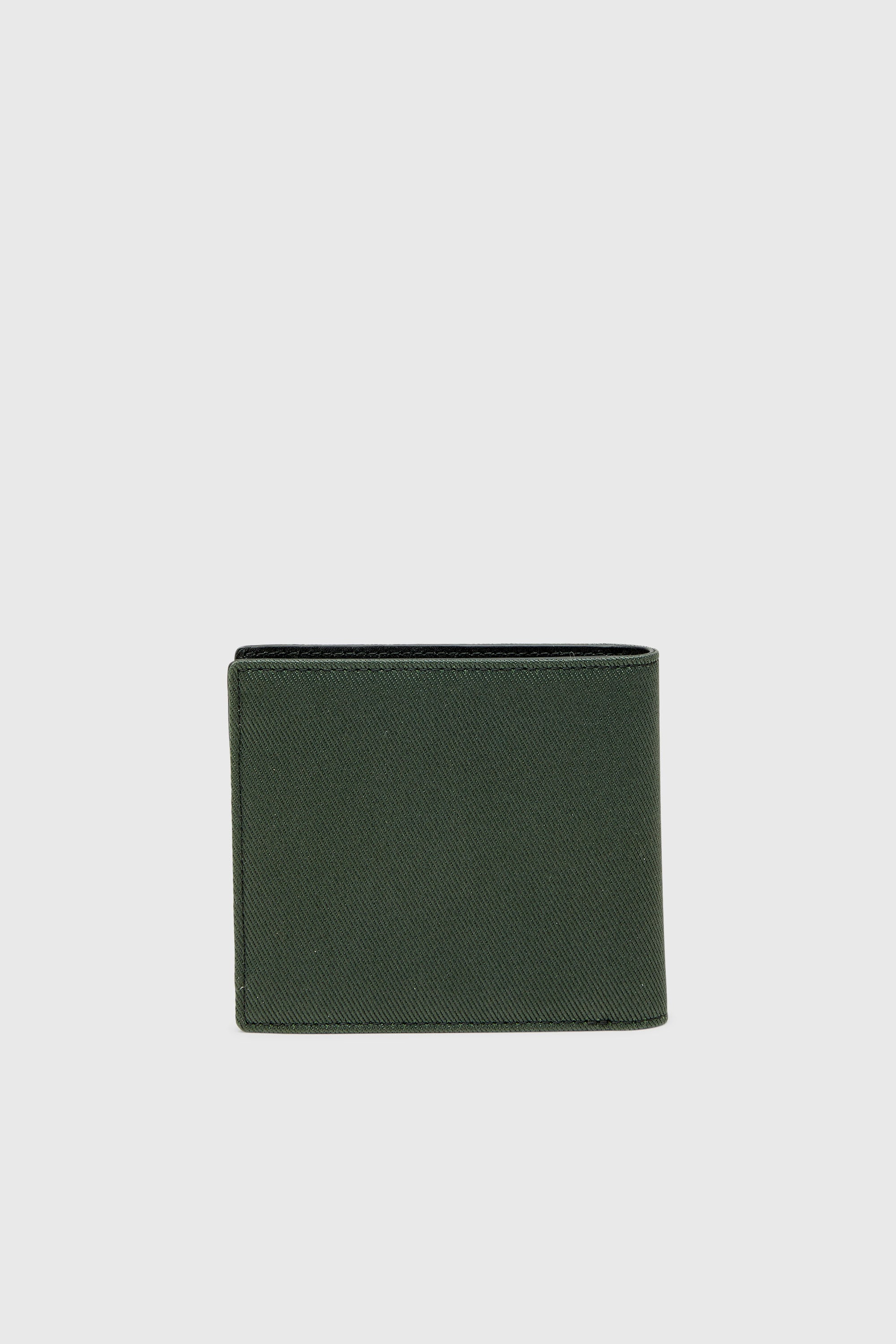 Diesel - D-PACK BI FOLD COIN 3D, Peque&ntilde;a billetera plegable con patch Diesel Hombre in Verde - 2