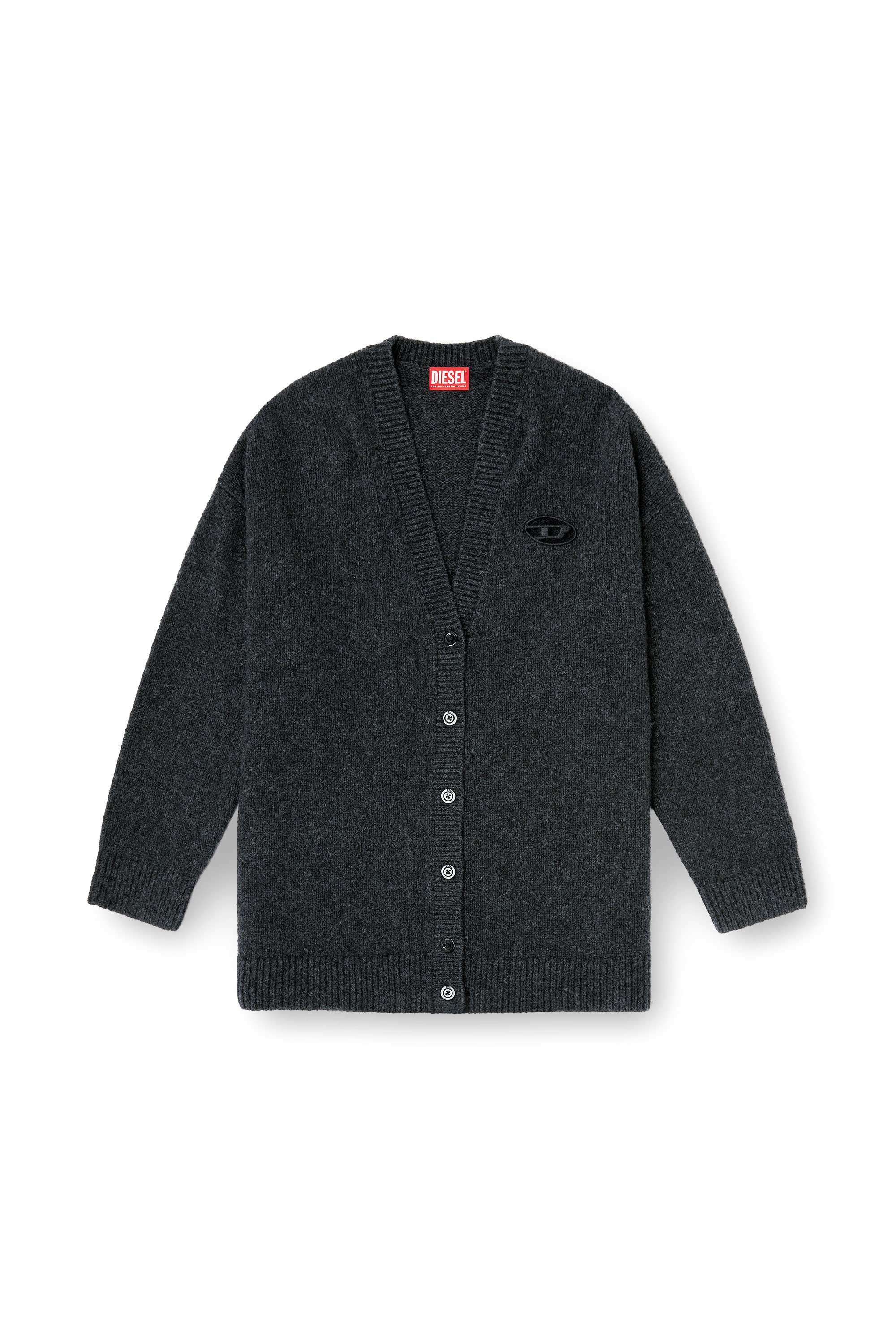 Diesel - M-AREELA, C&aacute;rdigan de mezcla de lana y alpaca Mujer in Multicolor - 3