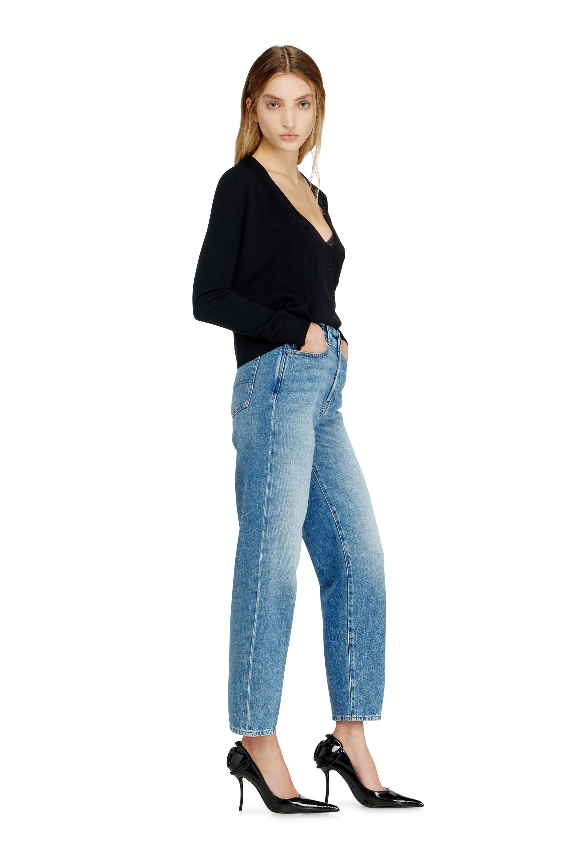 Diesel - Regular Jeans 1981 D-Went 09Q07 Mujer, Azul Claro - 2
