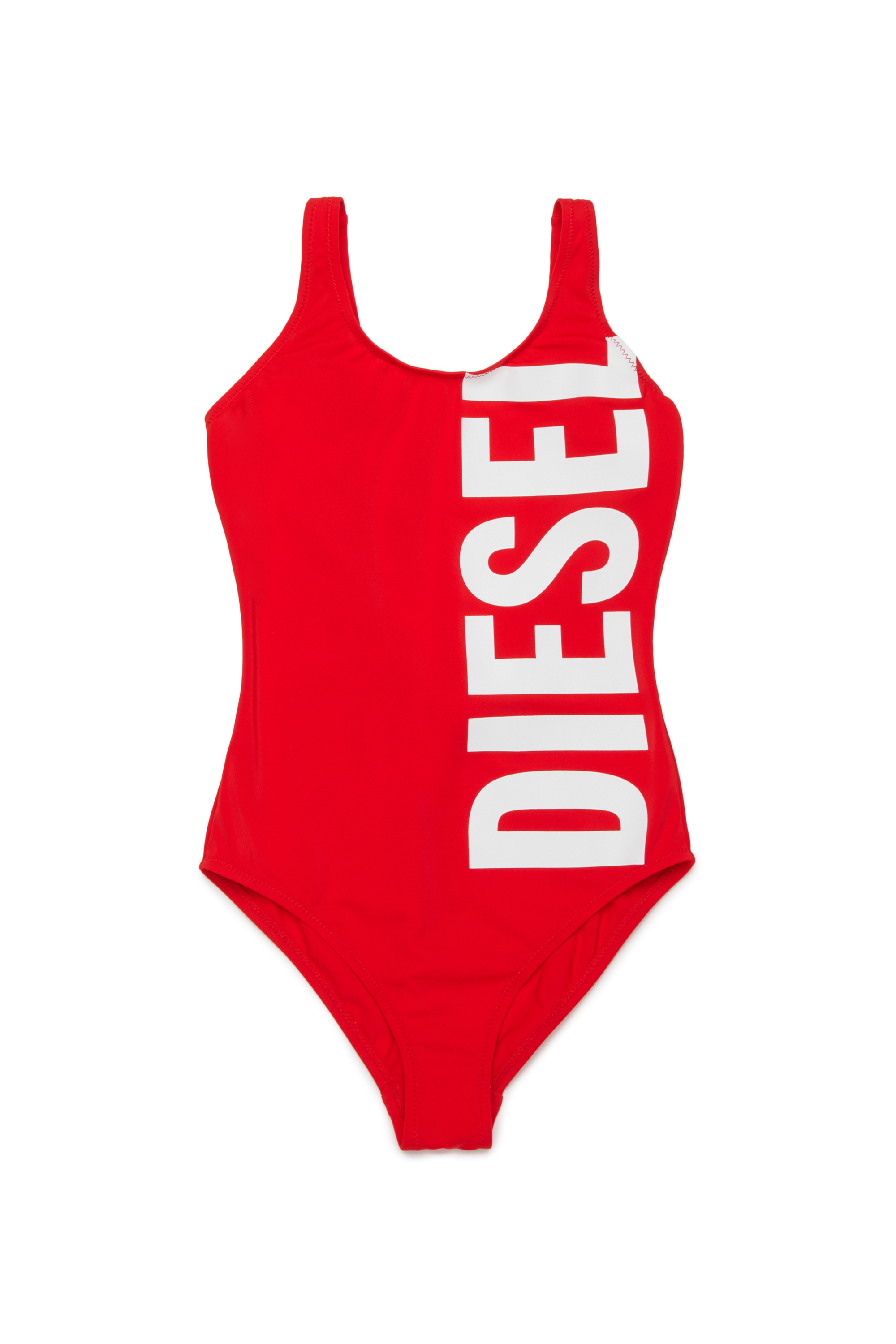 Diesel - MIDELY, Ba&ntilde;ador de color liso con maxi logo Mujer in Rojo - 1