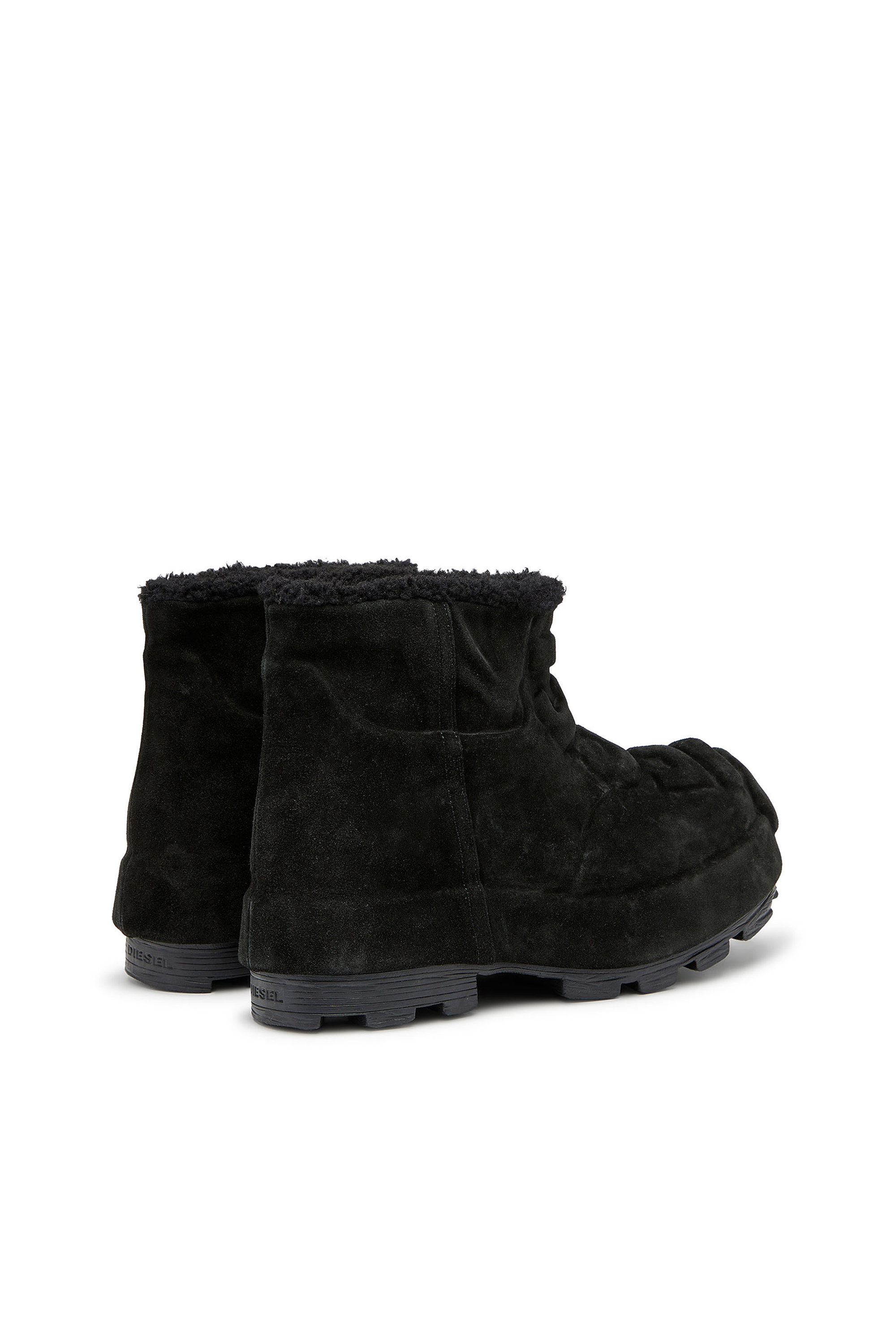 Diesel - D-HAMMER CH MD, D-Hammer-Botines de gamuza con logotipo en relieve Unisex in Negro - 3