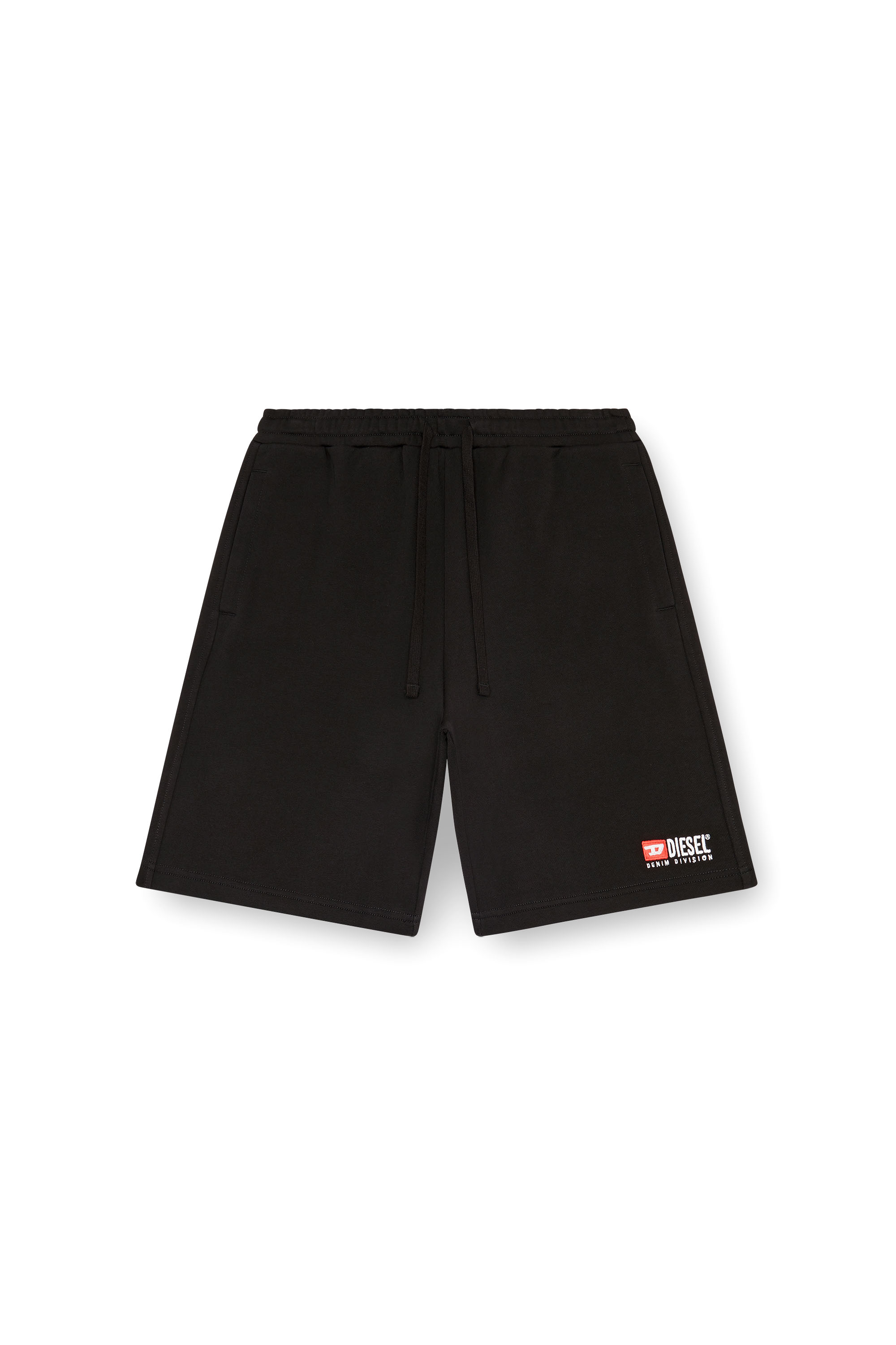 Diesel - P-CROWN-DIV, Hombre Pantalones cortos deportivos con logotipo bordado in Negro - Image 3