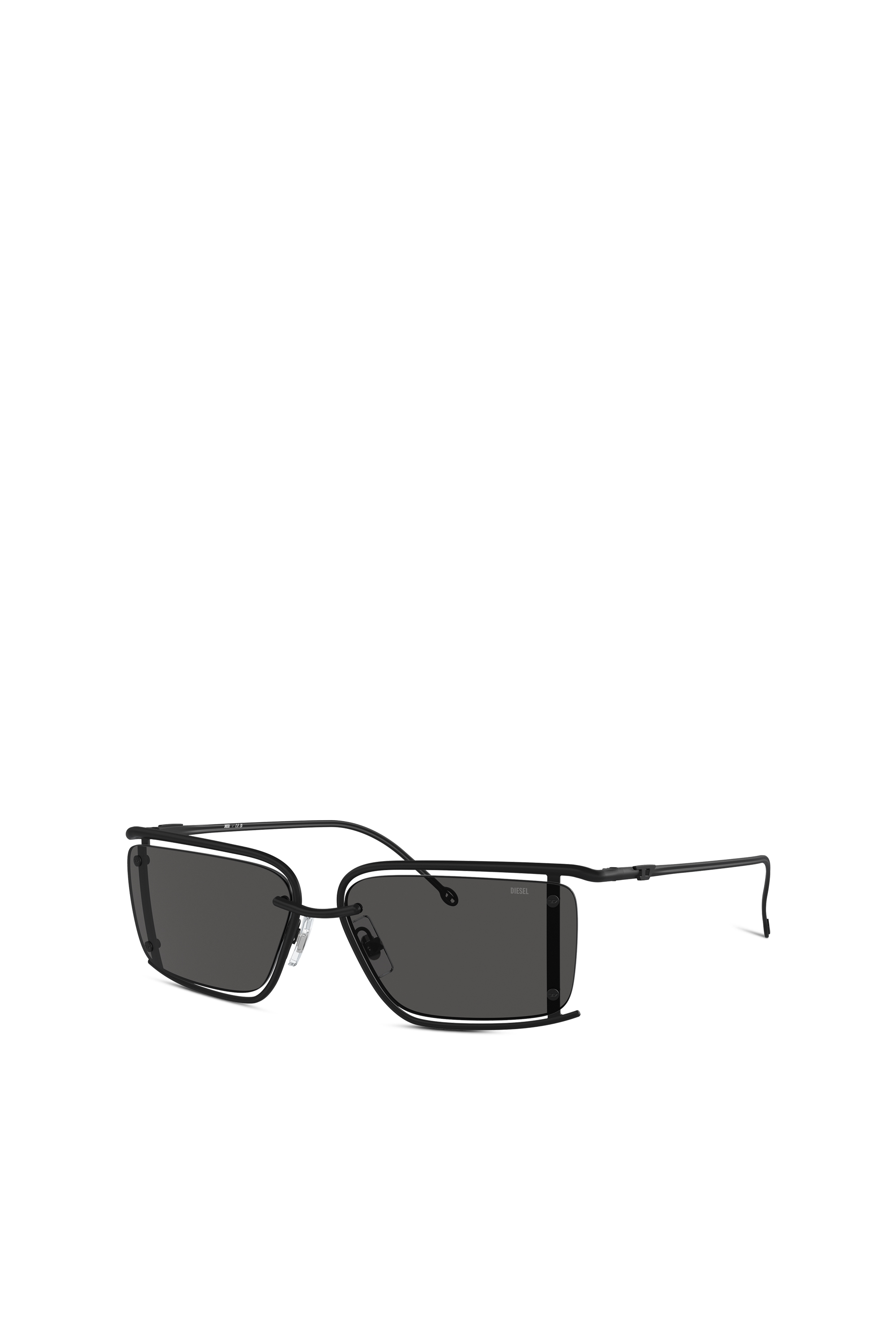 Diesel - 0DL1002, Unisex's Rectangle sunglasses in Black - 5