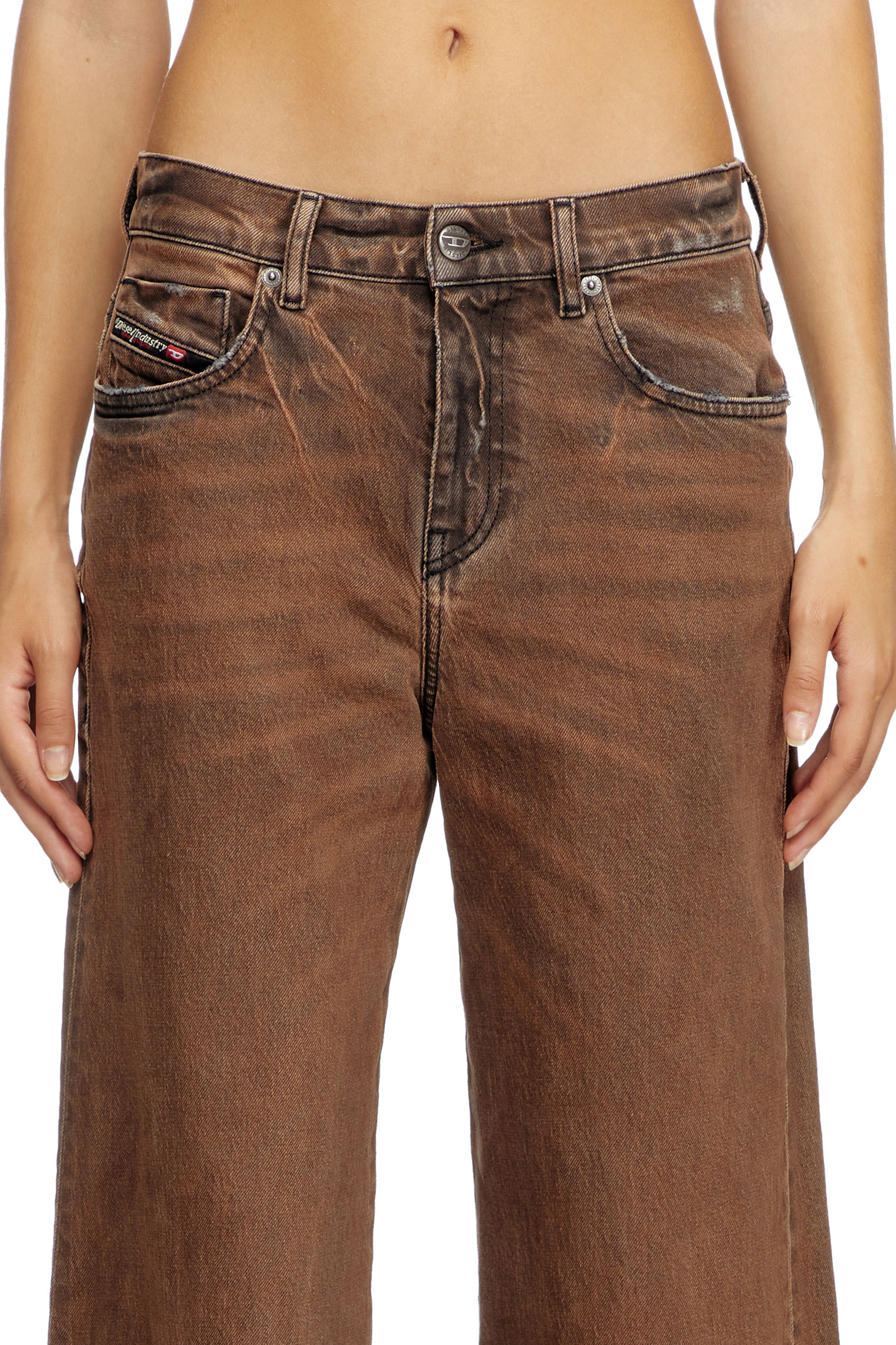 Diesel - Flare Jeans 1978 D-Akemi 09L24 Mujer, Marr&oacute;n - 5