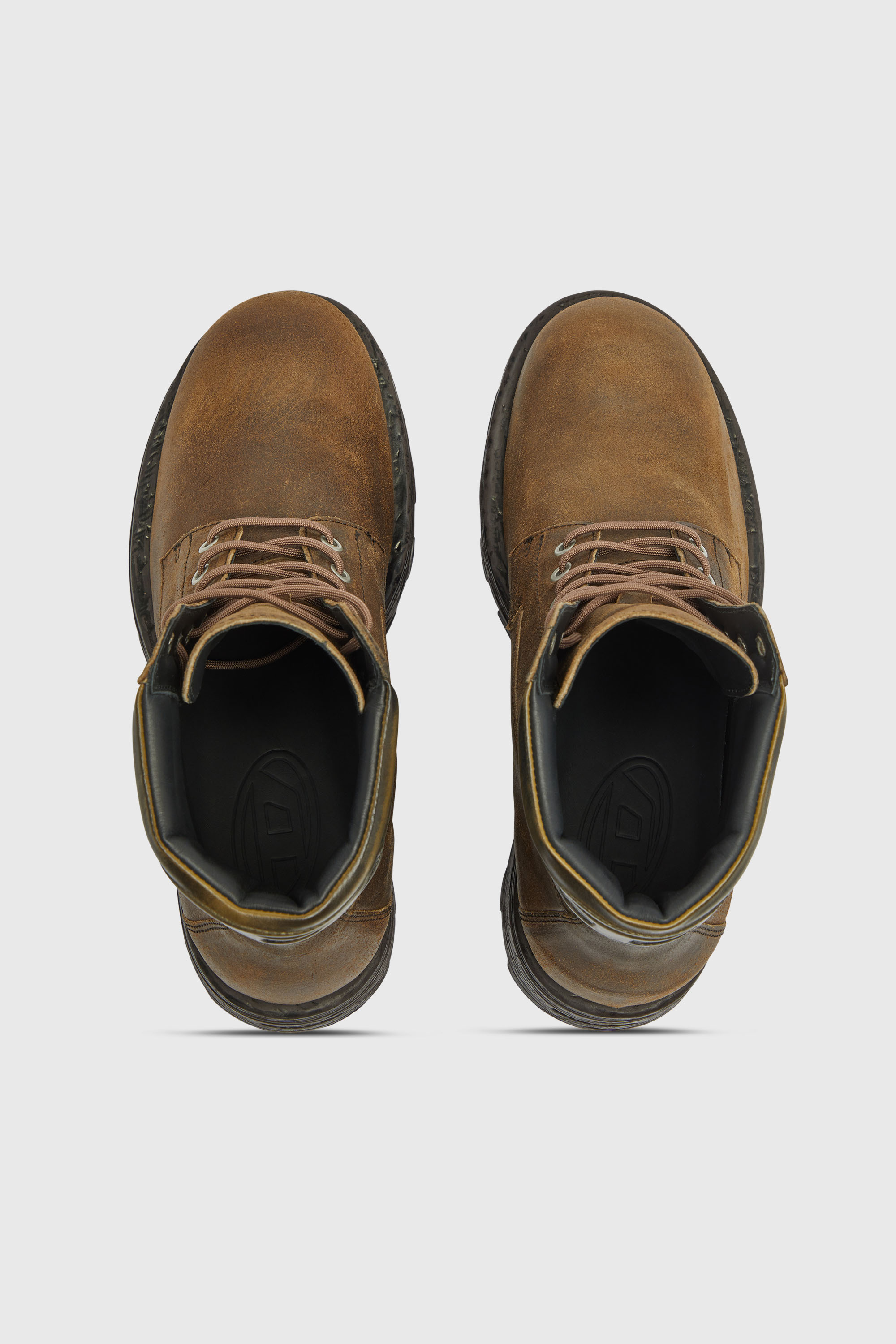 Diesel - D-HAMMER LACE UP, D-Hammer-Combat botas de ante envejecido Hombre in Marr&oacute;n - 4
