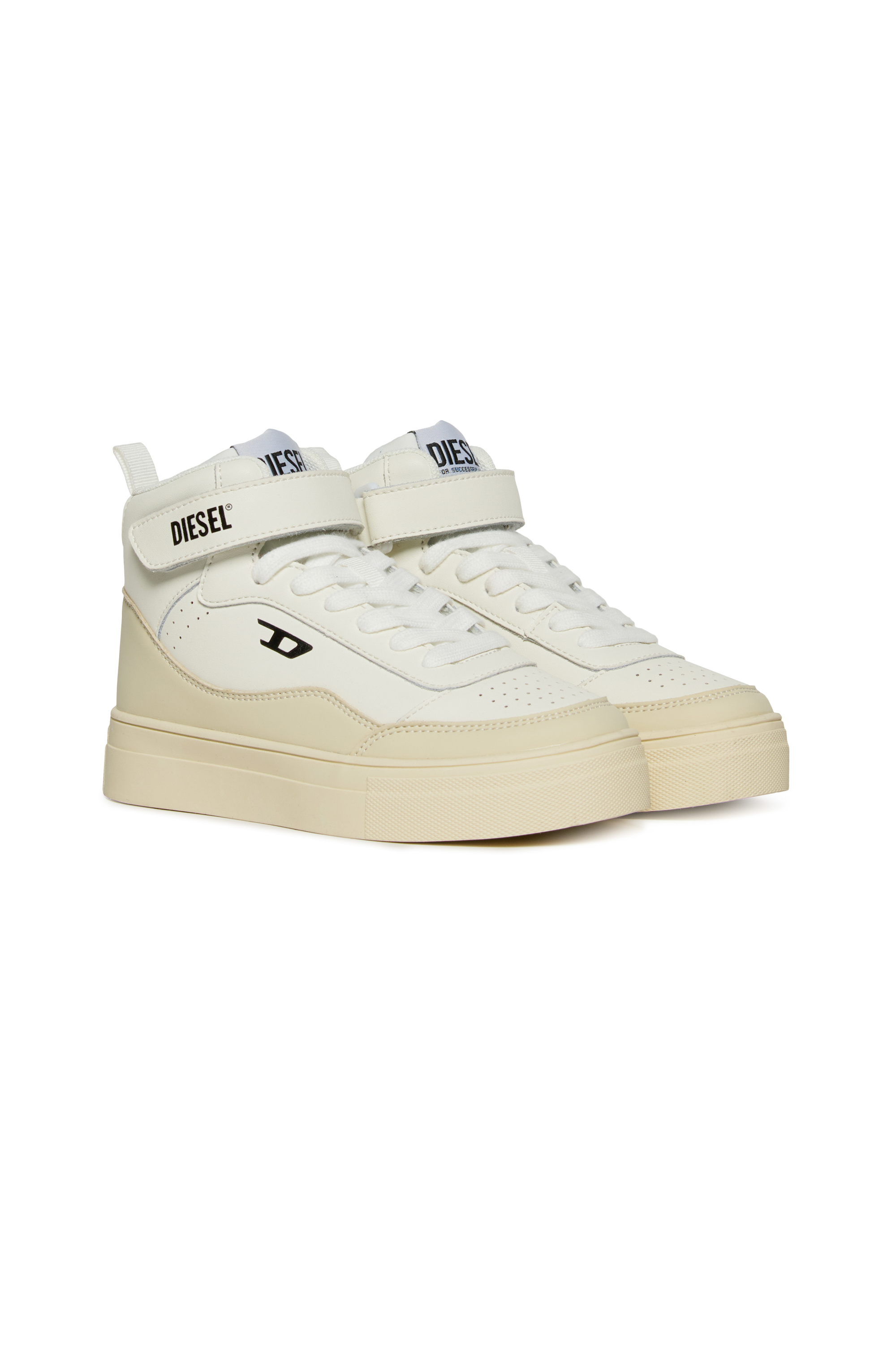 Diesel - S-TRACKER D, S-Tracker D - Zapatillas  de cuero con cordones y correas Unisex in Blanco - 2