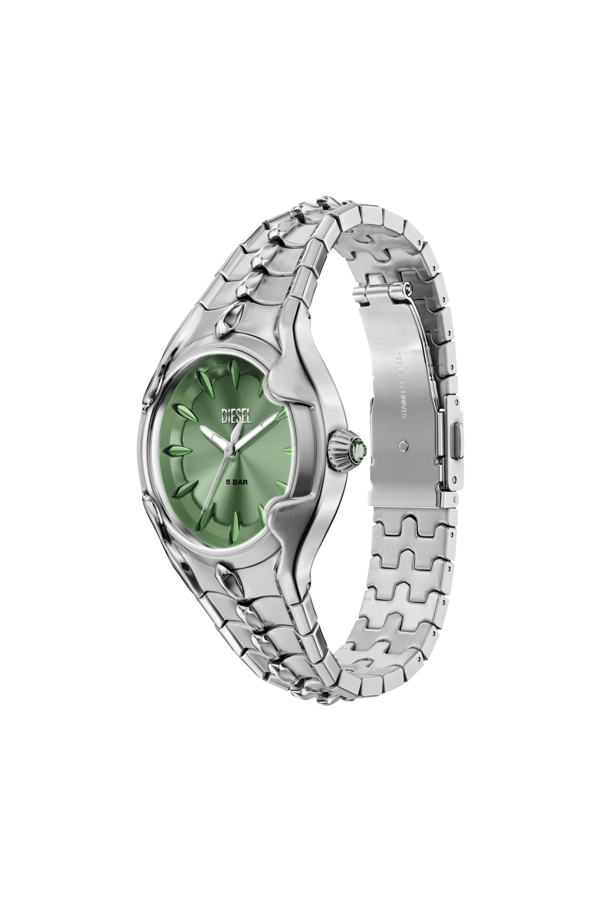 Diesel - DZ5632 WATCH, Reloj Vert de acero inoxidable Hombre in Plateado - 4