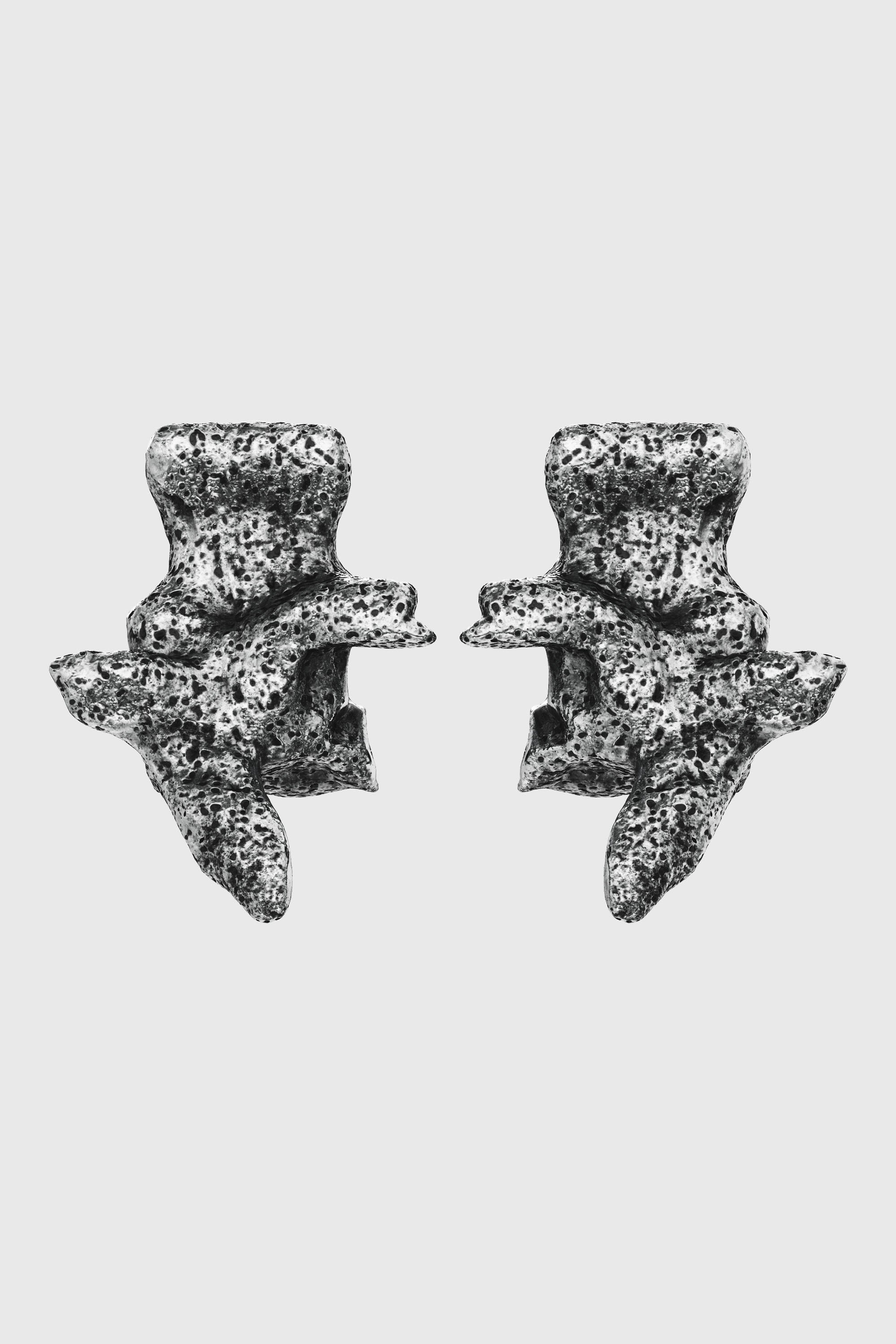 Diesel - DX1710040 JEWELLERY, Pendientes plateados con tachuelas Unisex in Gris - 2