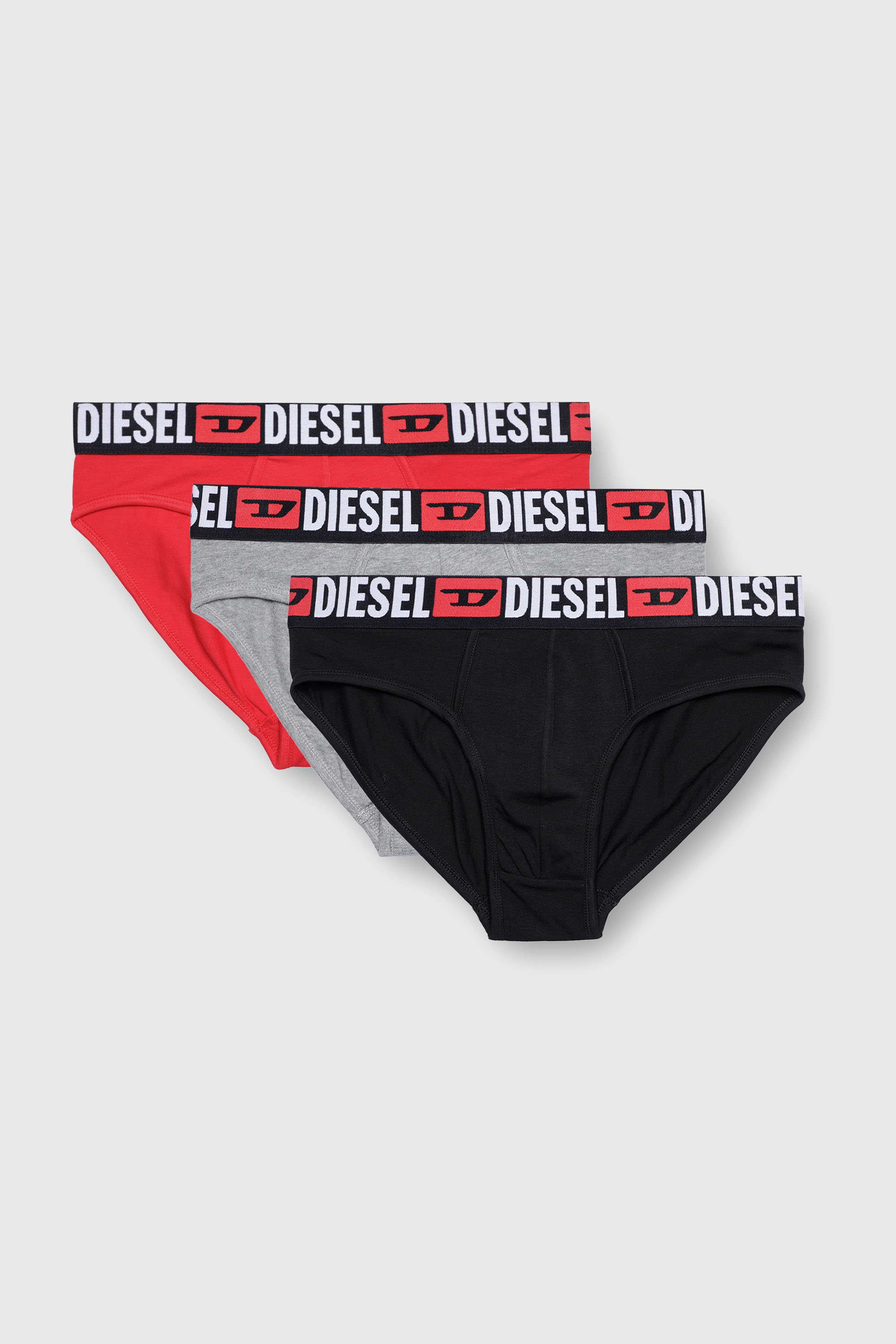 Diesel - UMBR-ANDRETHREEPACK, Paquete de tres calzoncillos de slip de color liso Hombre in Multicolor - 2