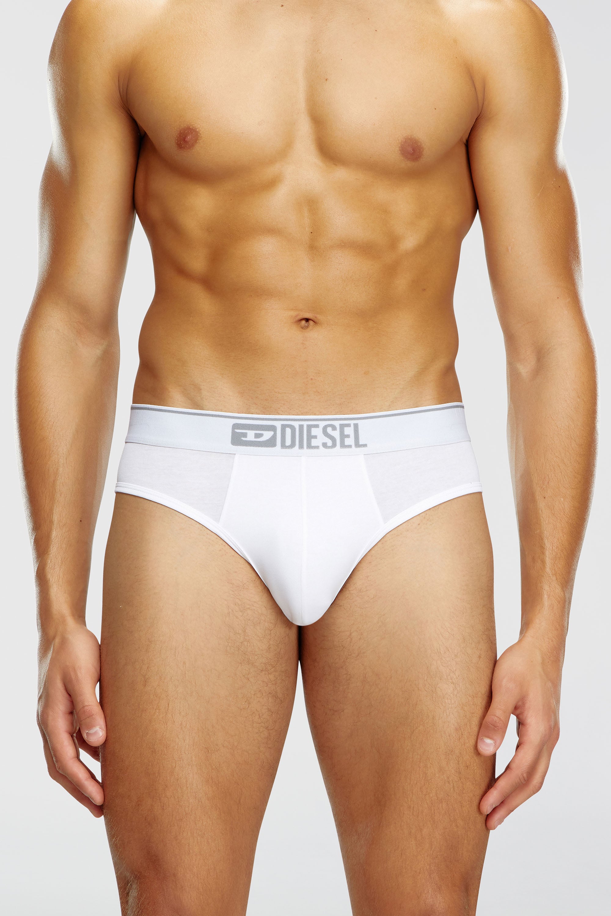 Diesel - UMBR-ANDRETHREEPACK, Paquete de tres slips lisos con logotipo Hombre in Multicolor - 2