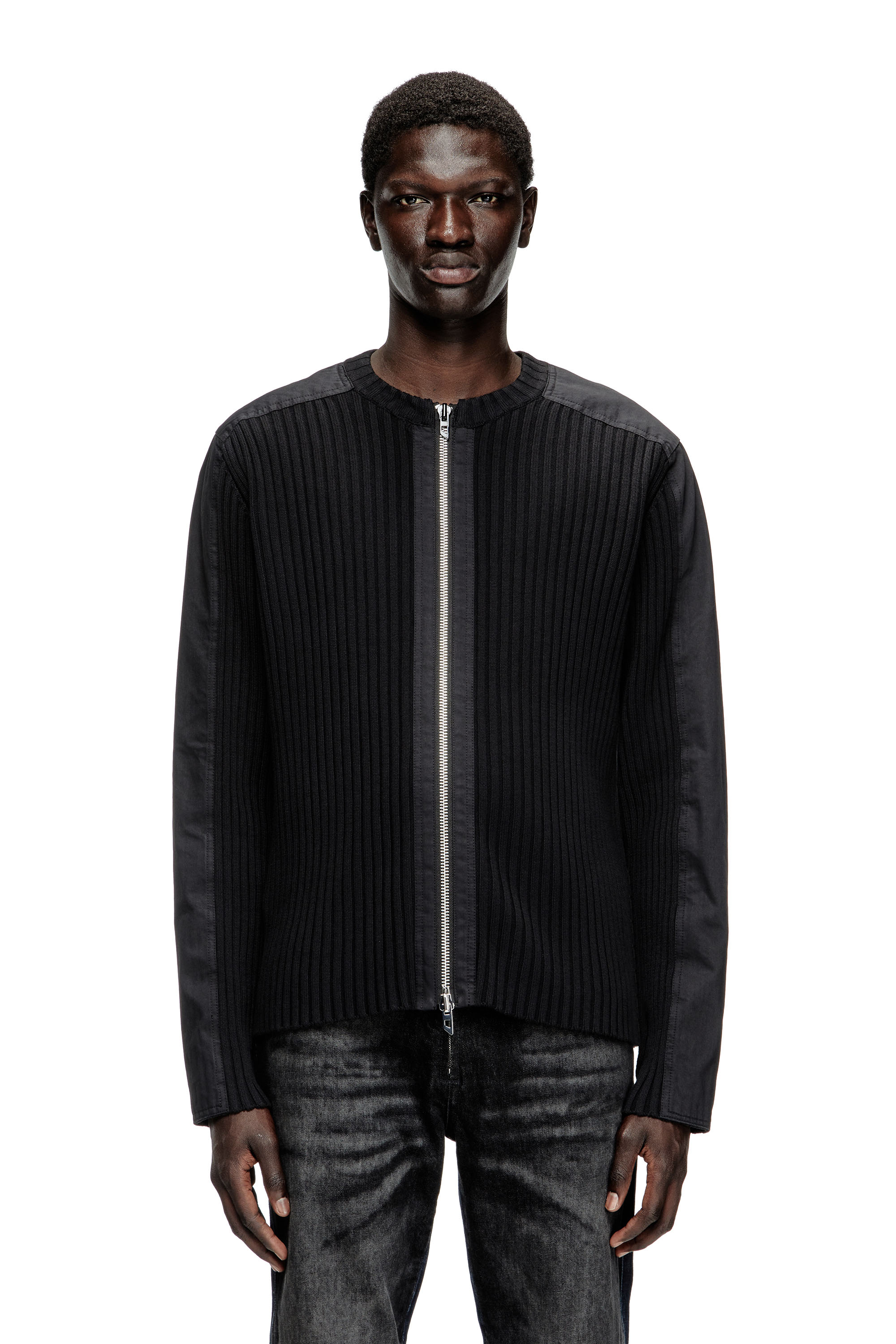 Diesel - K-MATTY, Cárdigan con cremallera y paneles utility Hombre in ToBeDefined - 1