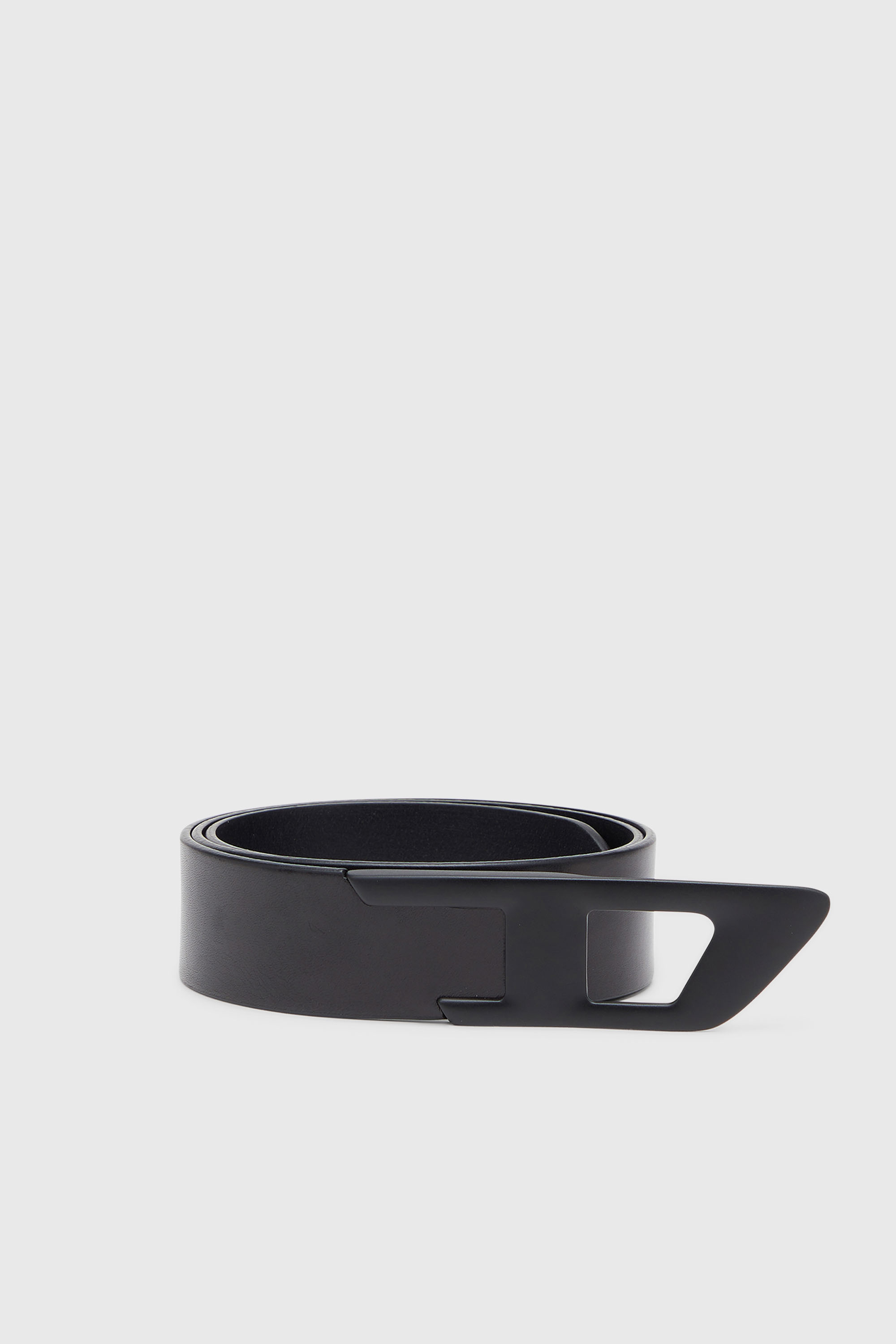 Diesel - B-D LOGO 2.0 40, Cintur&oacute;n 4 cm de piel con hebilla met&aacute;lica en D Unisex in Negro - 1