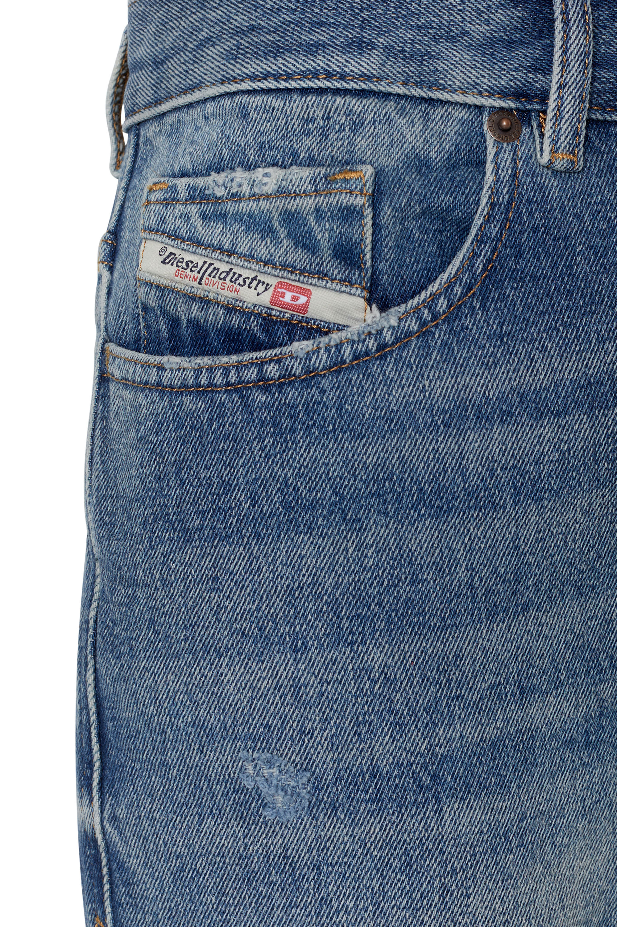 Diesel - 2016 D-Air 09E02 Boyfriend Jeans, Azul medio - Image 3