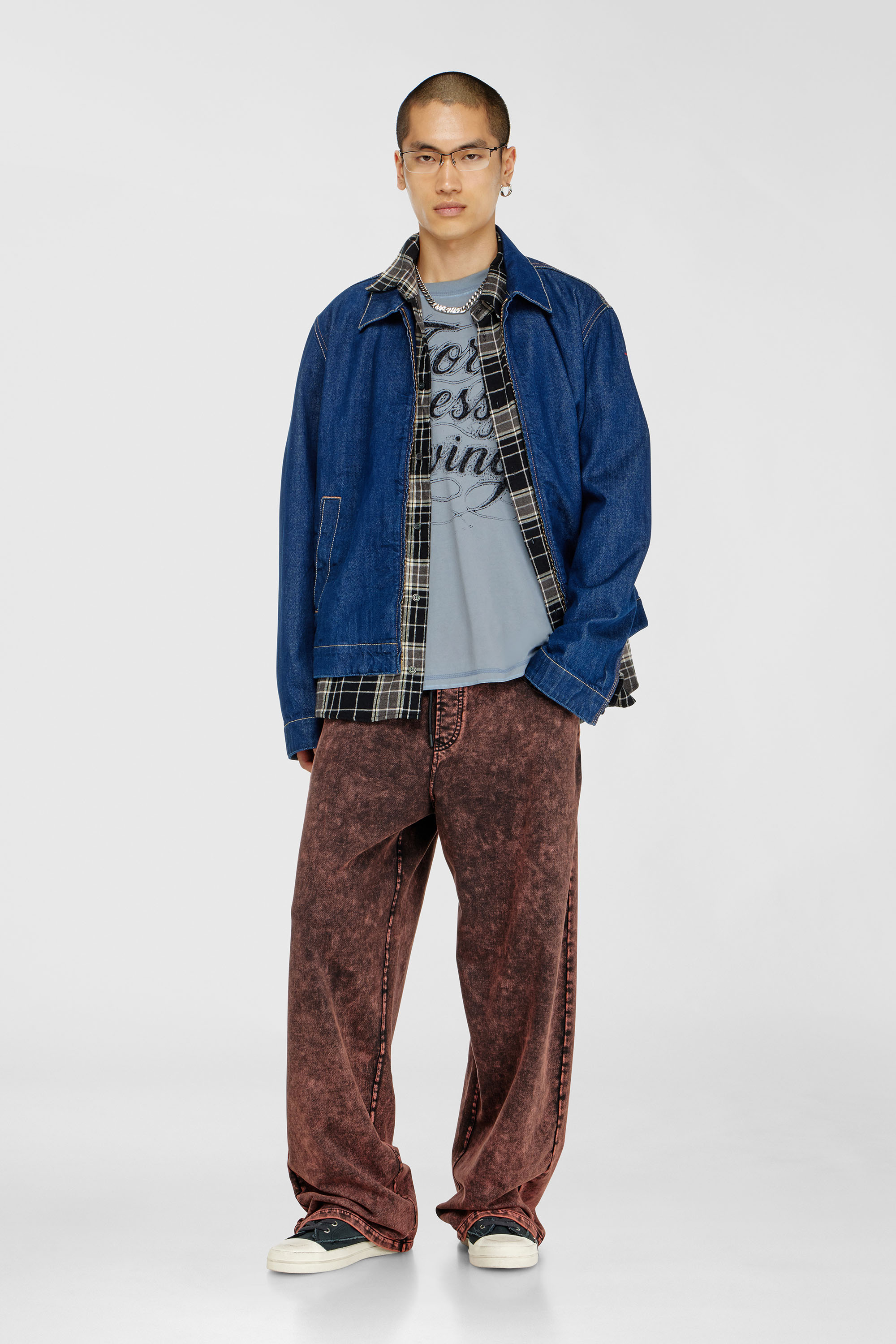 Diesel - T-BOXT-AA8, Camiseta con estampado For Successful Living Hombre in Gris - 1