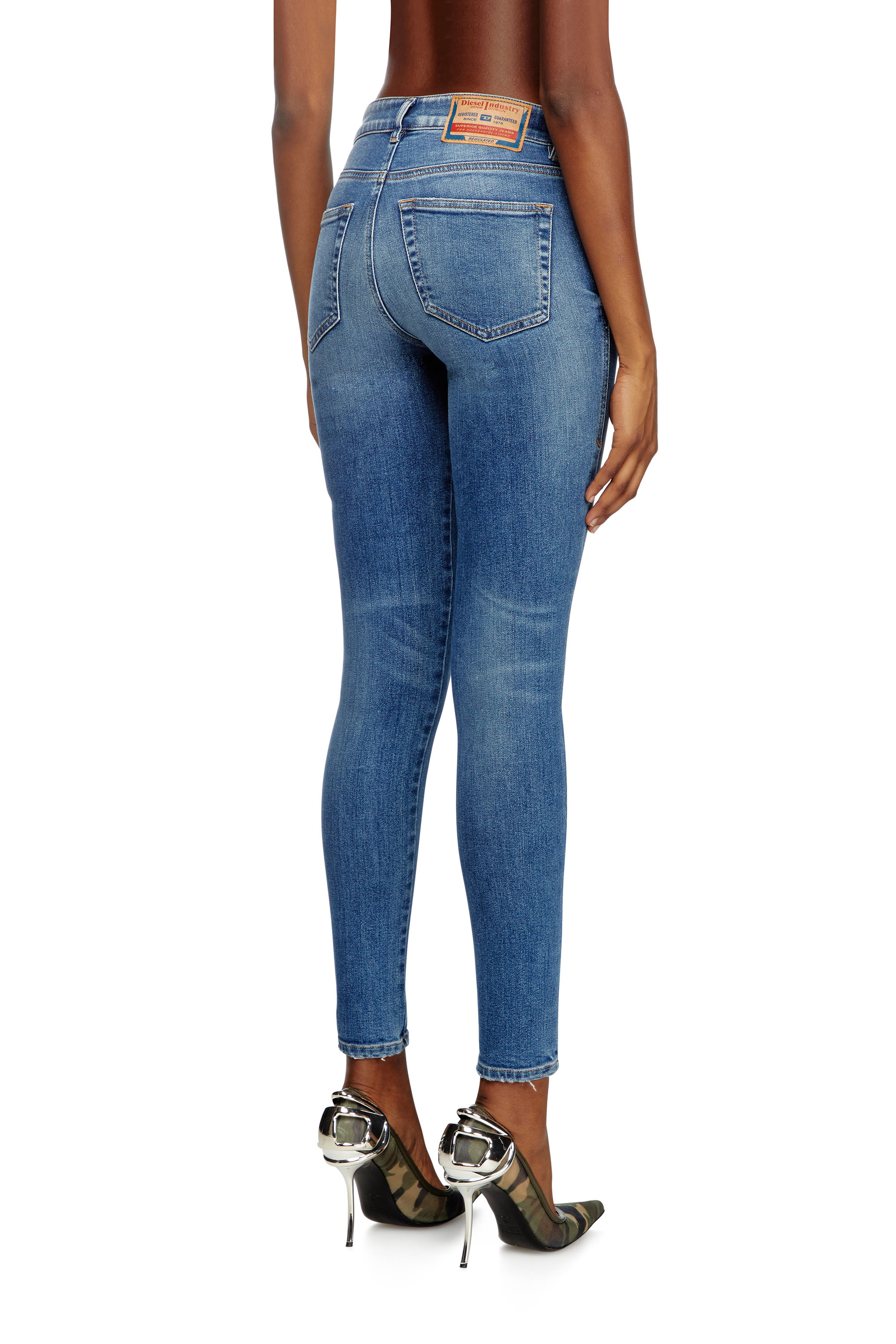 Diesel - Skinny Jeans 2017 Slandy 007Y8 Mujer, Azul medio - 4