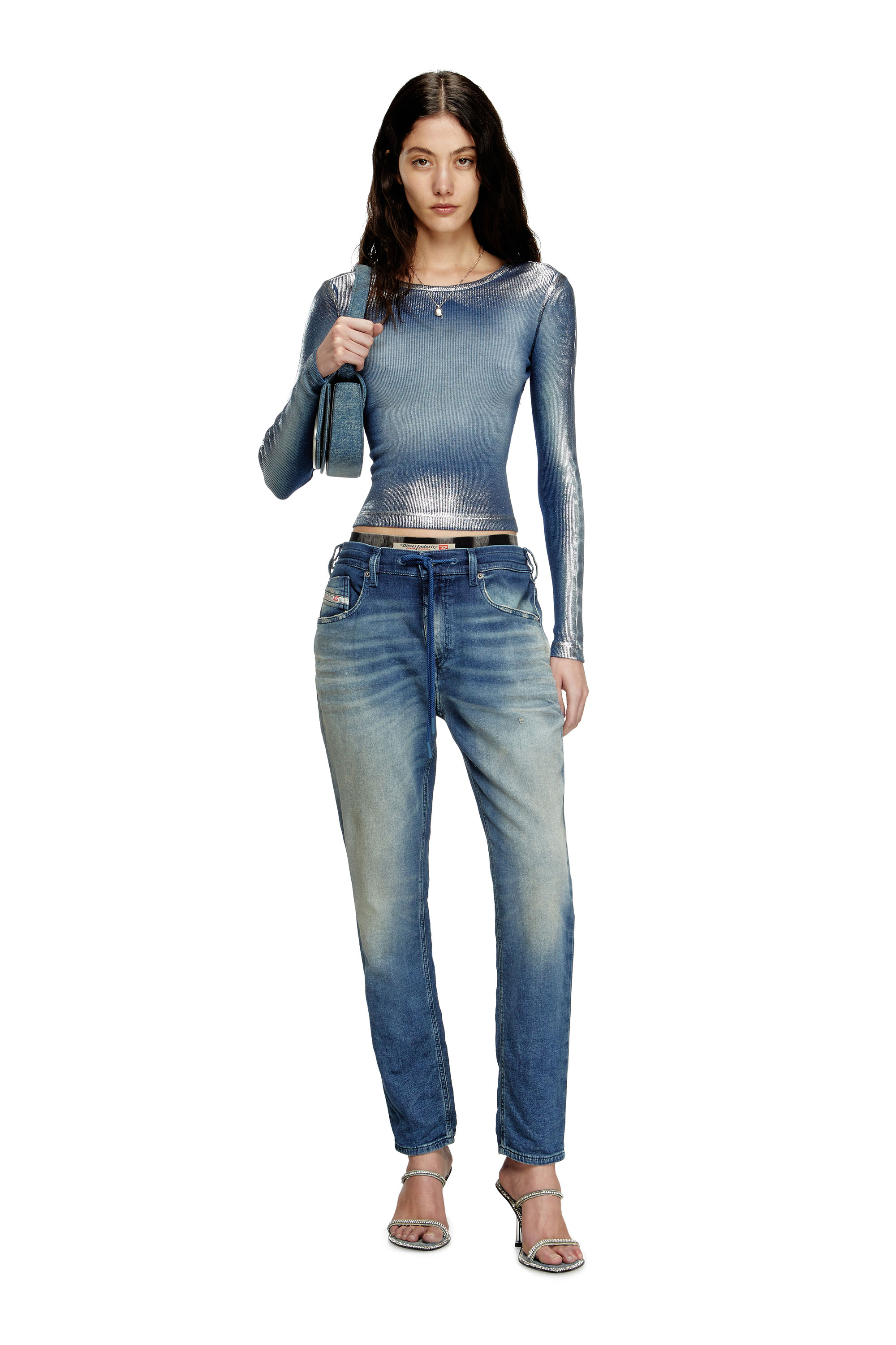 Diesel - Regular 2031 D-Krailey Joggjeans® 068PQ Mujer, Azul medio - 2