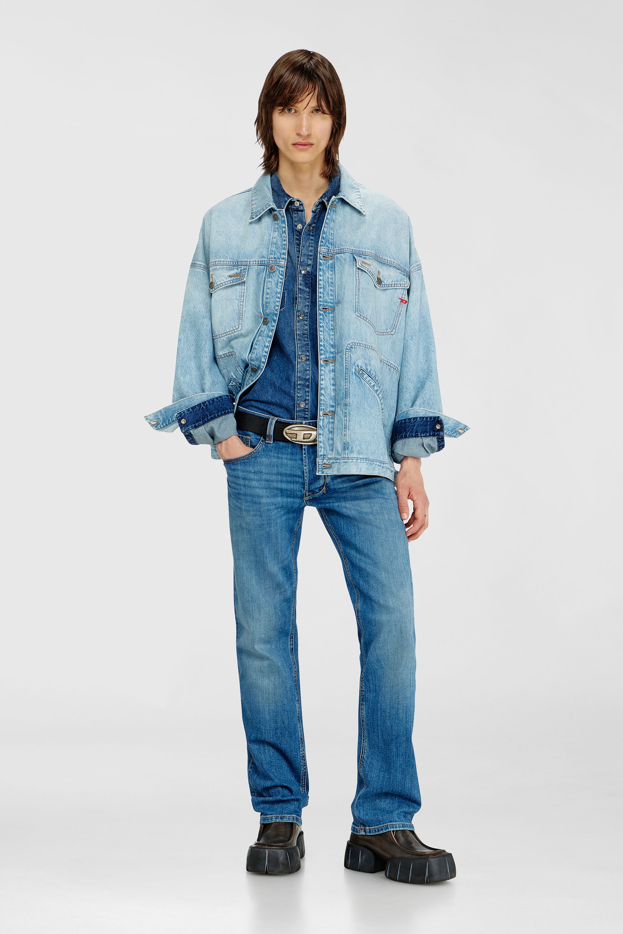 Diesel - Regular Jeans 1985 Larkee 0KIAL Hombre, Azul Claro - 2
